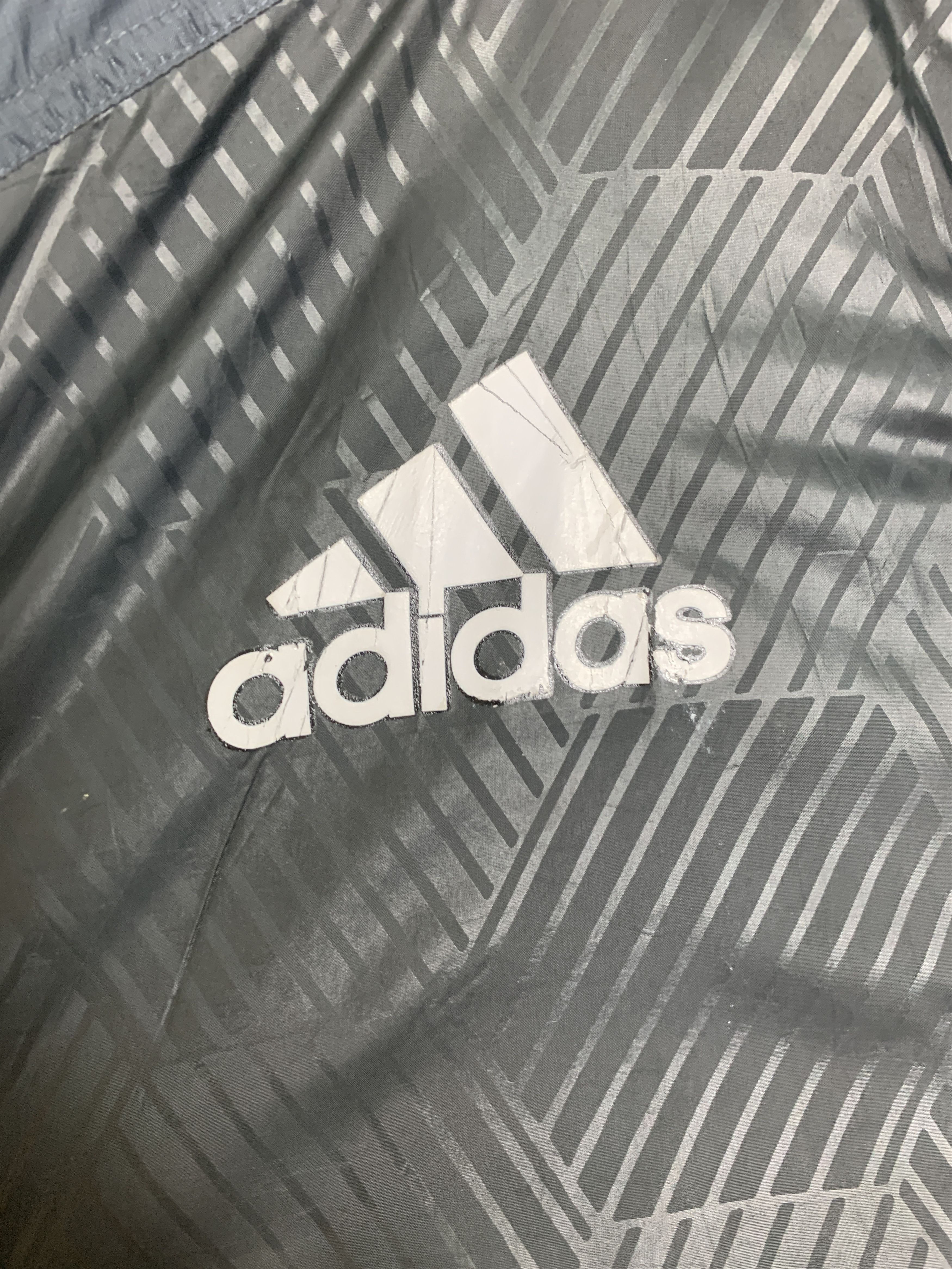 Adidas × Vintage Vintage ADIDAS Big Logo Long Jackets Size US L / EU 52-54 / 3 - 6 Thumbnail