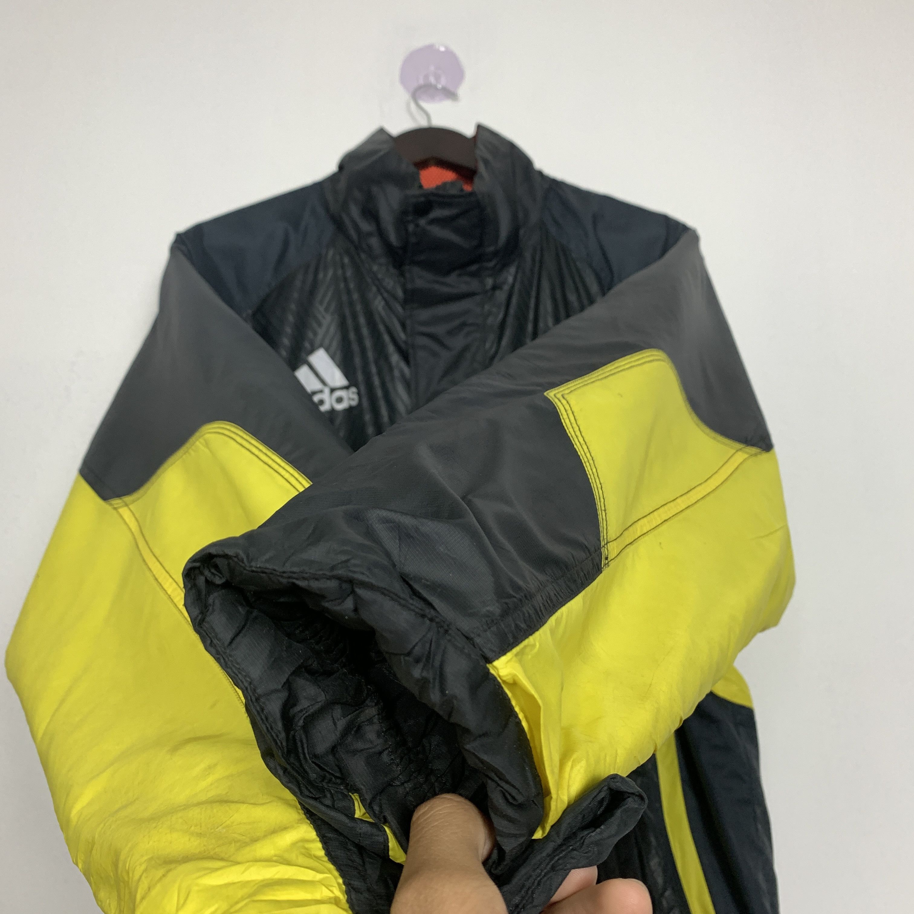 Adidas × Vintage Vintage ADIDAS Big Logo Long Jackets Size US L / EU 52-54 / 3 - 5 Thumbnail