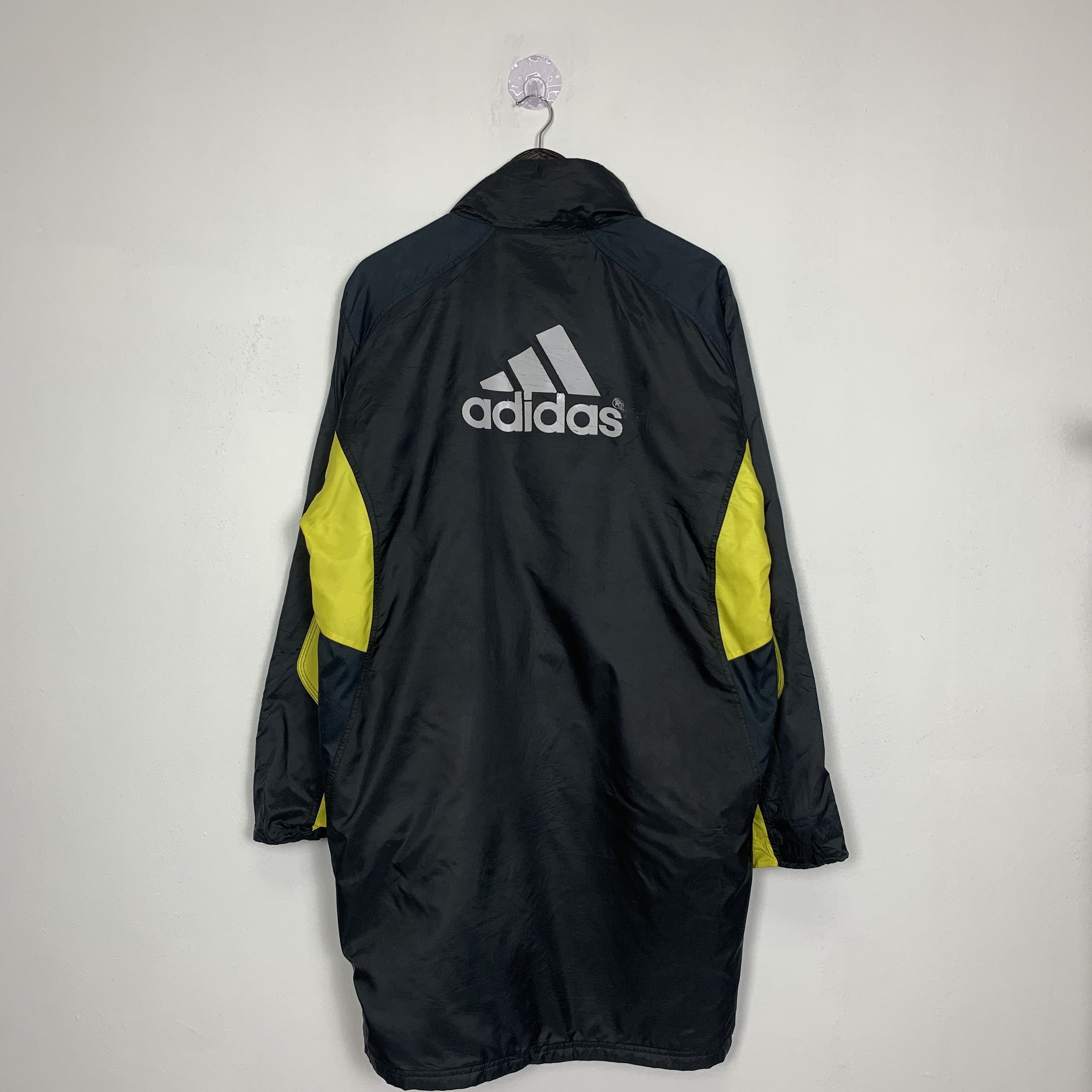 Adidas × Vintage Vintage ADIDAS Big Logo Long Jackets Size US L / EU 52-54 / 3 - 20 Thumbnail