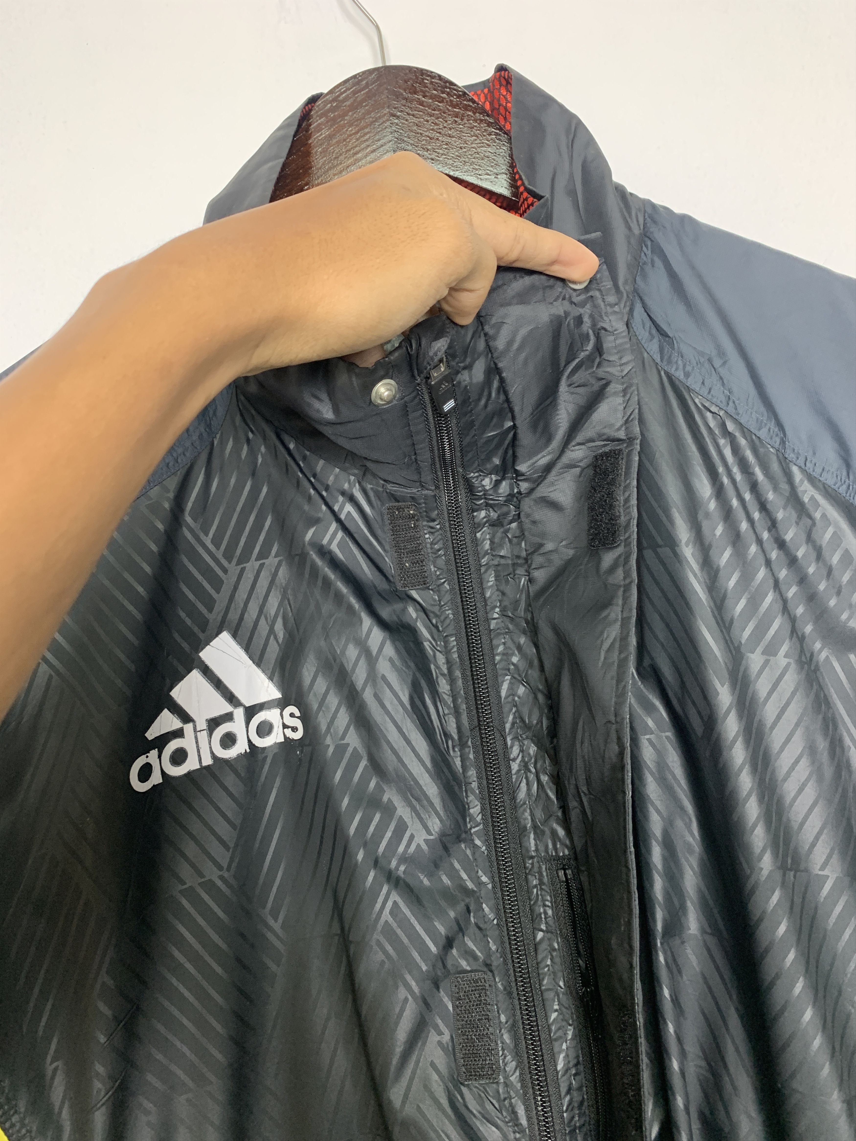 Adidas × Vintage Vintage ADIDAS Big Logo Long Jackets Size US L / EU 52-54 / 3 - 8 Thumbnail