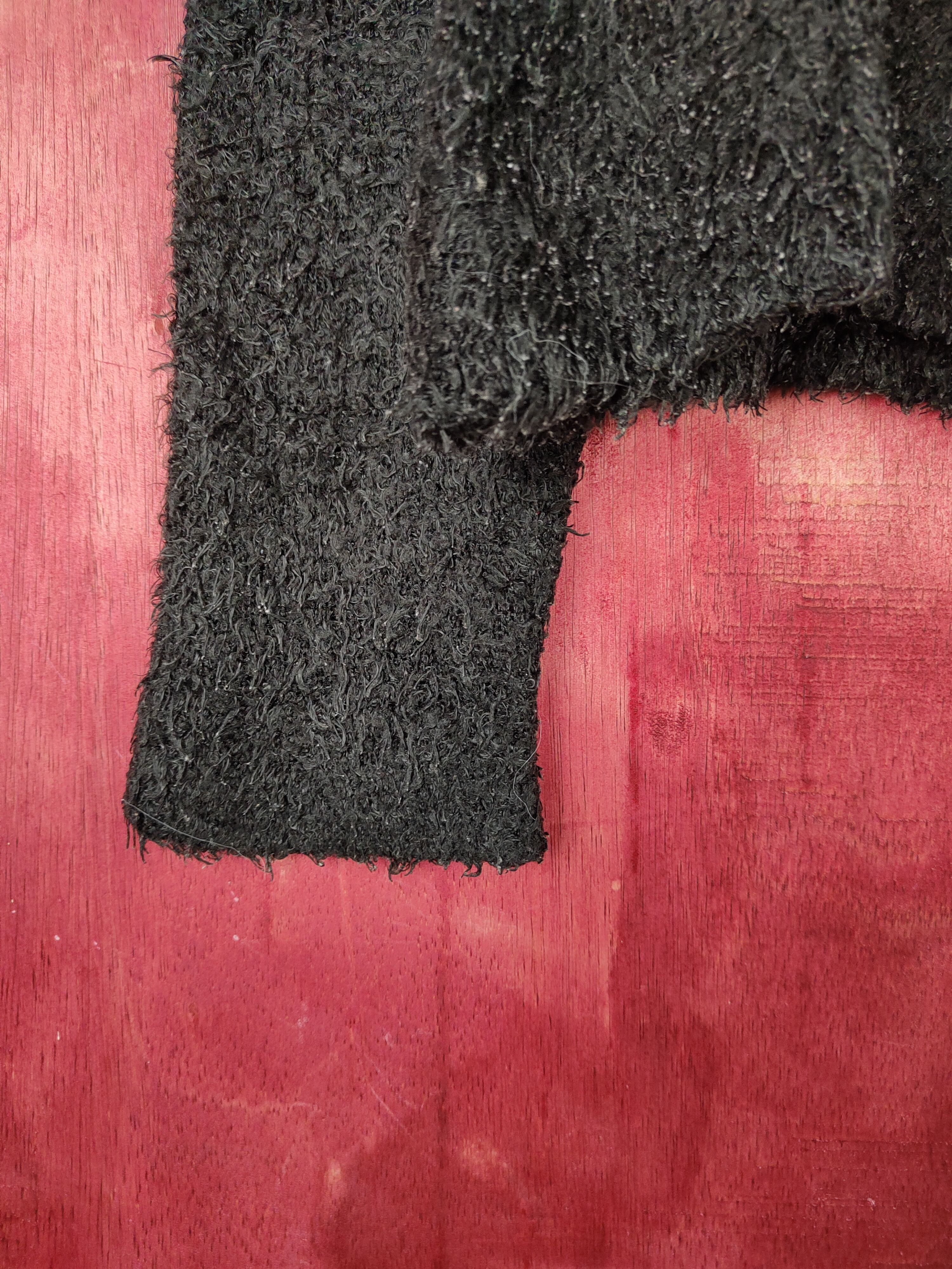 Homespun Knitwear × Japanese Brand Divided-H&M Black Shag Shaggy Fur Mohair Knitwear #S799 Size XS / US 0-2 / IT 36-38 - 4 Thumbnail