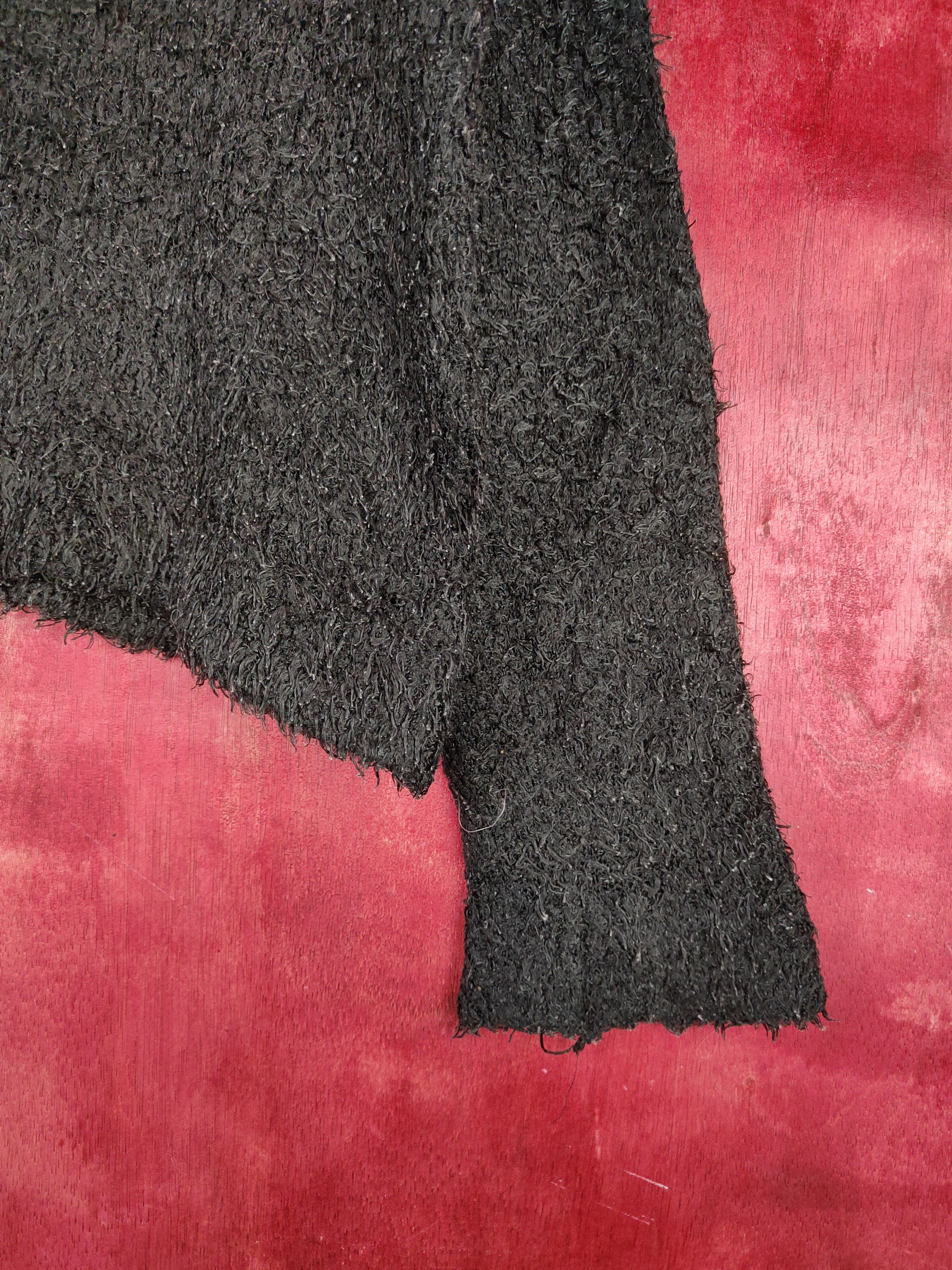 Homespun Knitwear × Japanese Brand Divided-H&M Black Shag Shaggy Fur Mohair Knitwear #S799 Size XS / US 0-2 / IT 36-38 - 6 Thumbnail