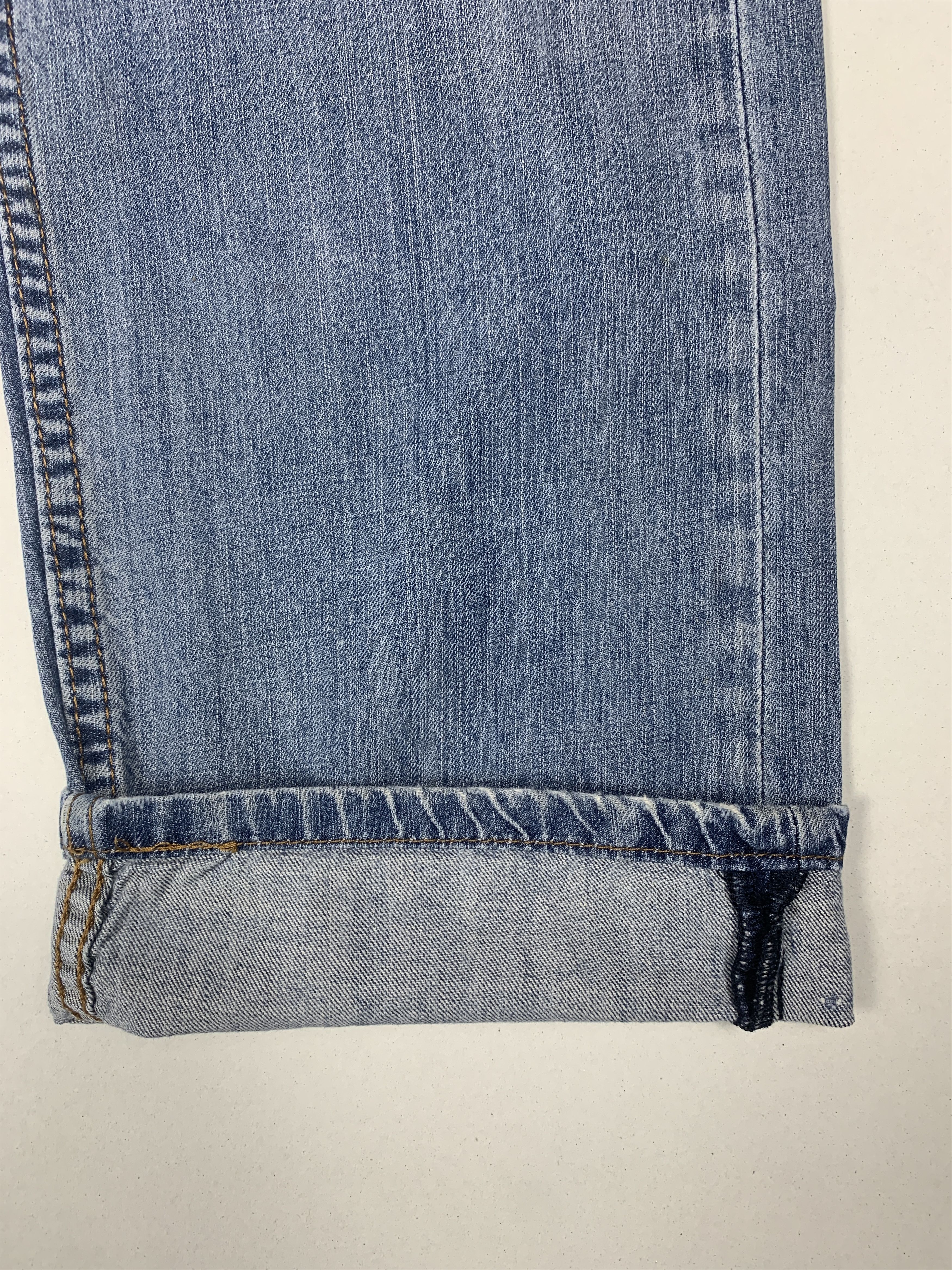 Levi's × Vintage Vintage LEVI'S 505 Distressed Faded Straight Cut Mid Wash Size US 32 / EU 48 - 4 Thumbnail