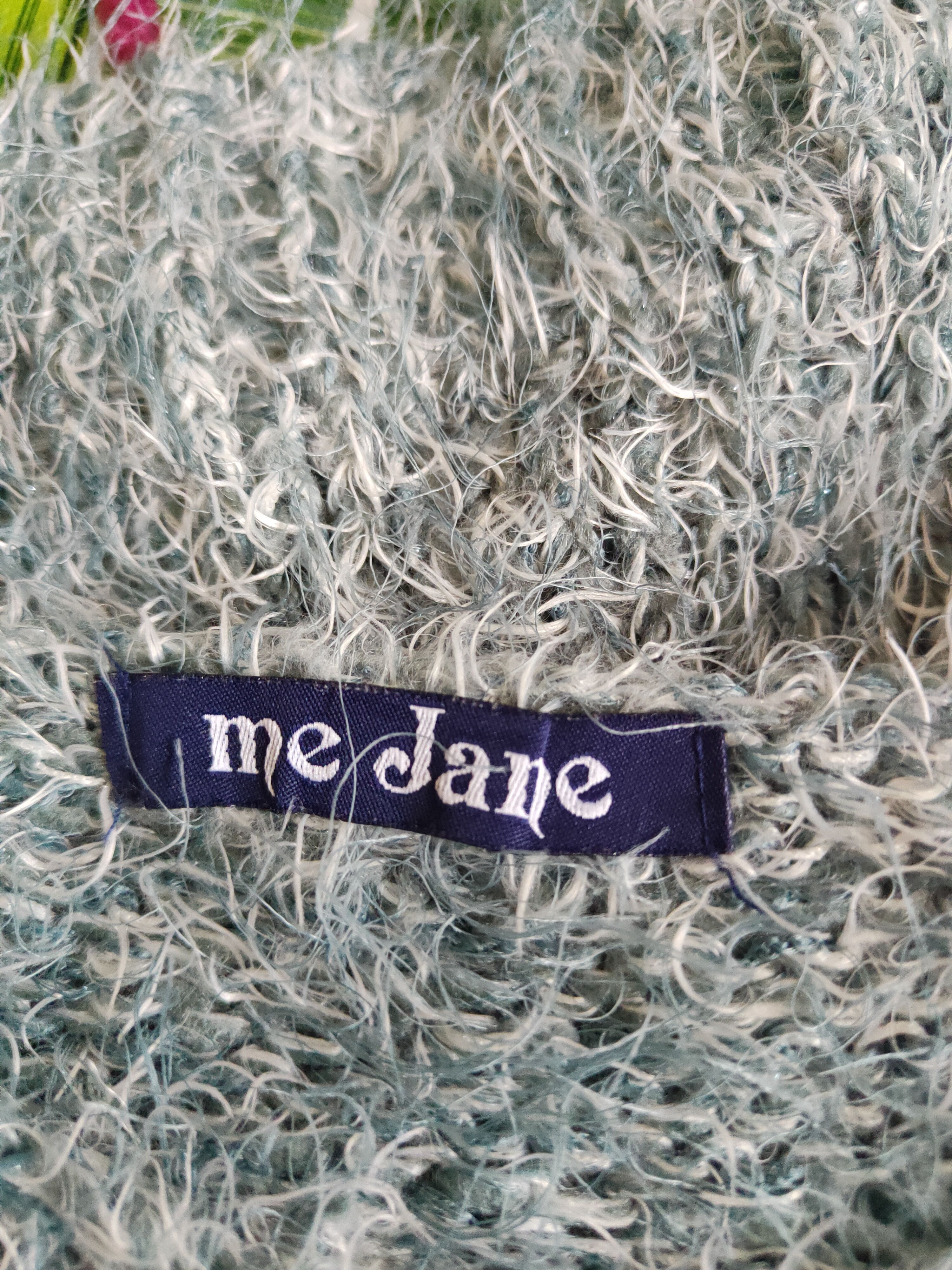 Homespun Knitwear Me Jane Baby Blue Shag Shaggy Fur Mohair Crop Tops #S804 Size M / US 6-8 / IT 42-44 - 12 Thumbnail