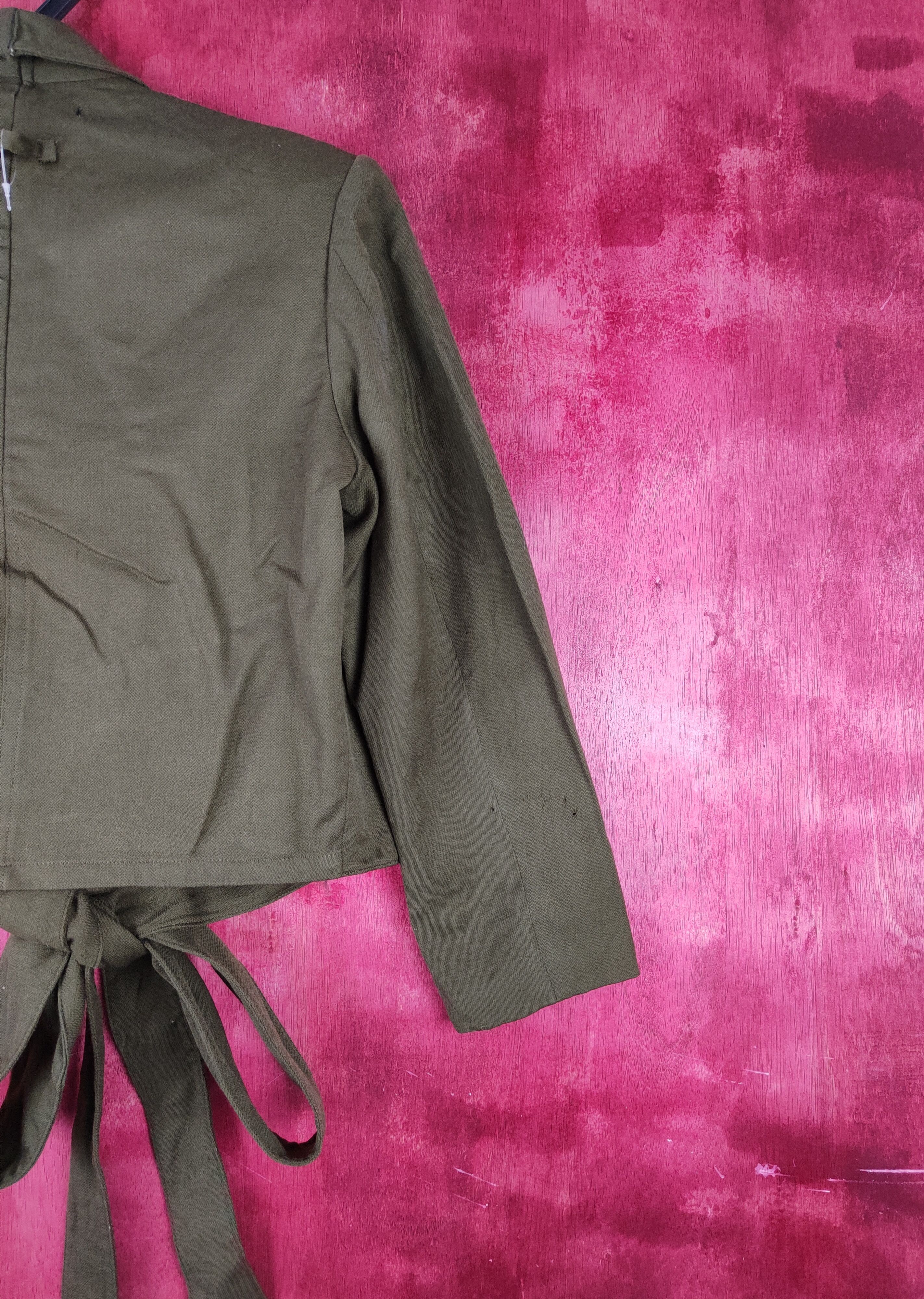 Japanese Brand Japan vintage cardigan Dark Olive Blazers #S810 Size S / US 4 / IT 40 - 13 Thumbnail