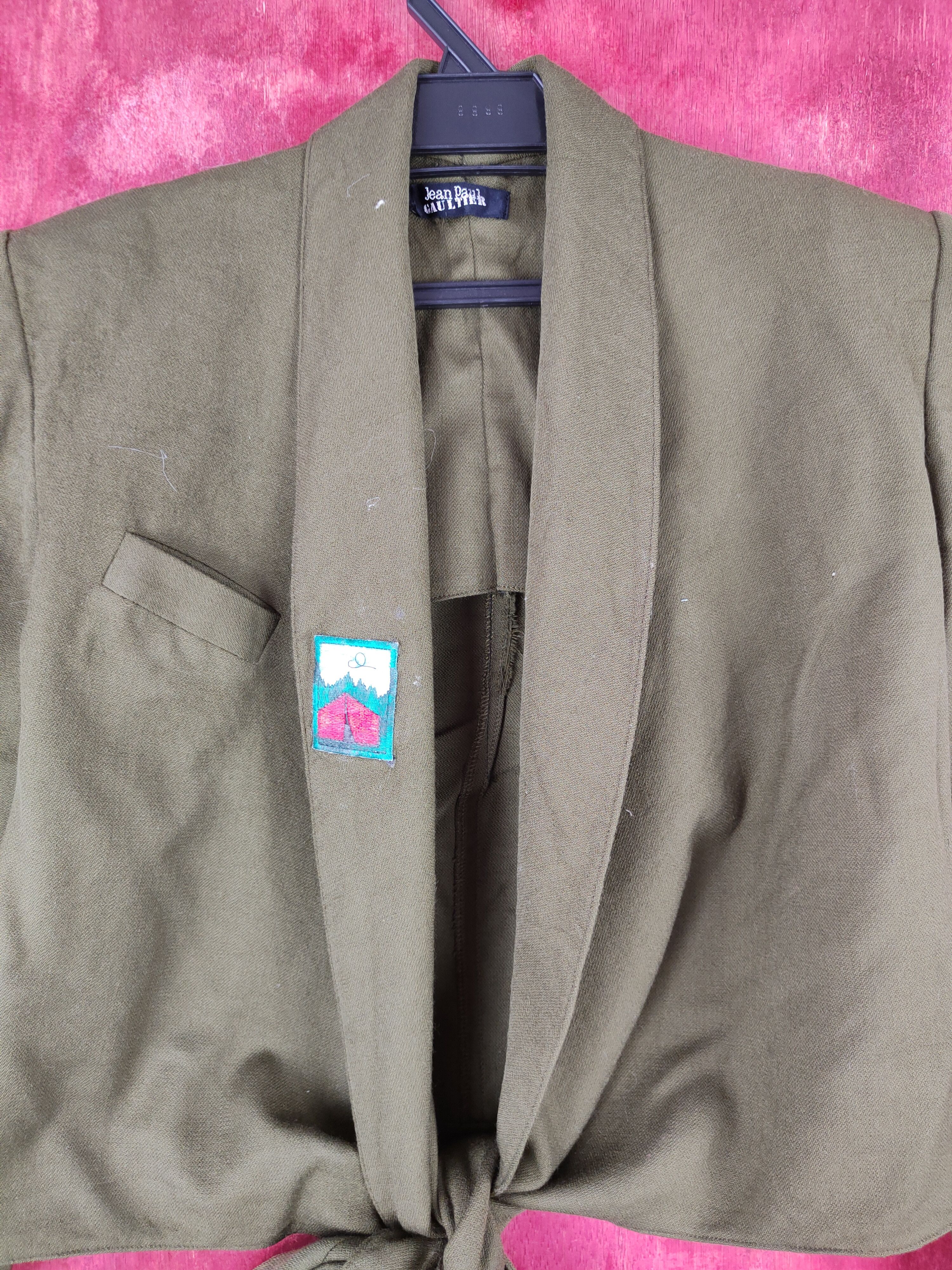 Japanese Brand Japan vintage cardigan Dark Olive Blazers #S810 Size S / US 4 / IT 40 - 2 Thumbnail