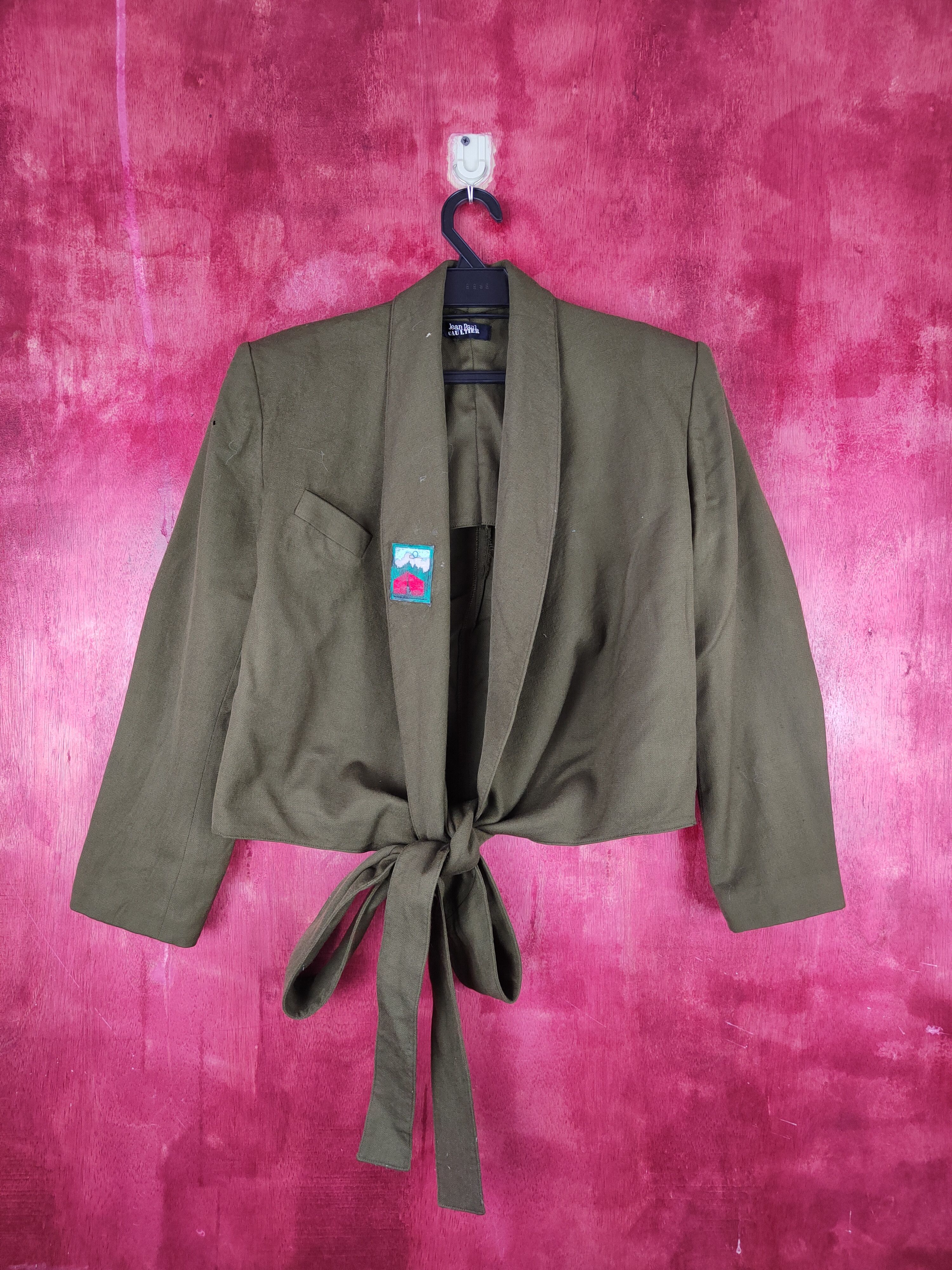 Japanese Brand Japan vintage cardigan Dark Olive Blazers #S810 Size S / US 4 / IT 40 - 1 Thumbnail