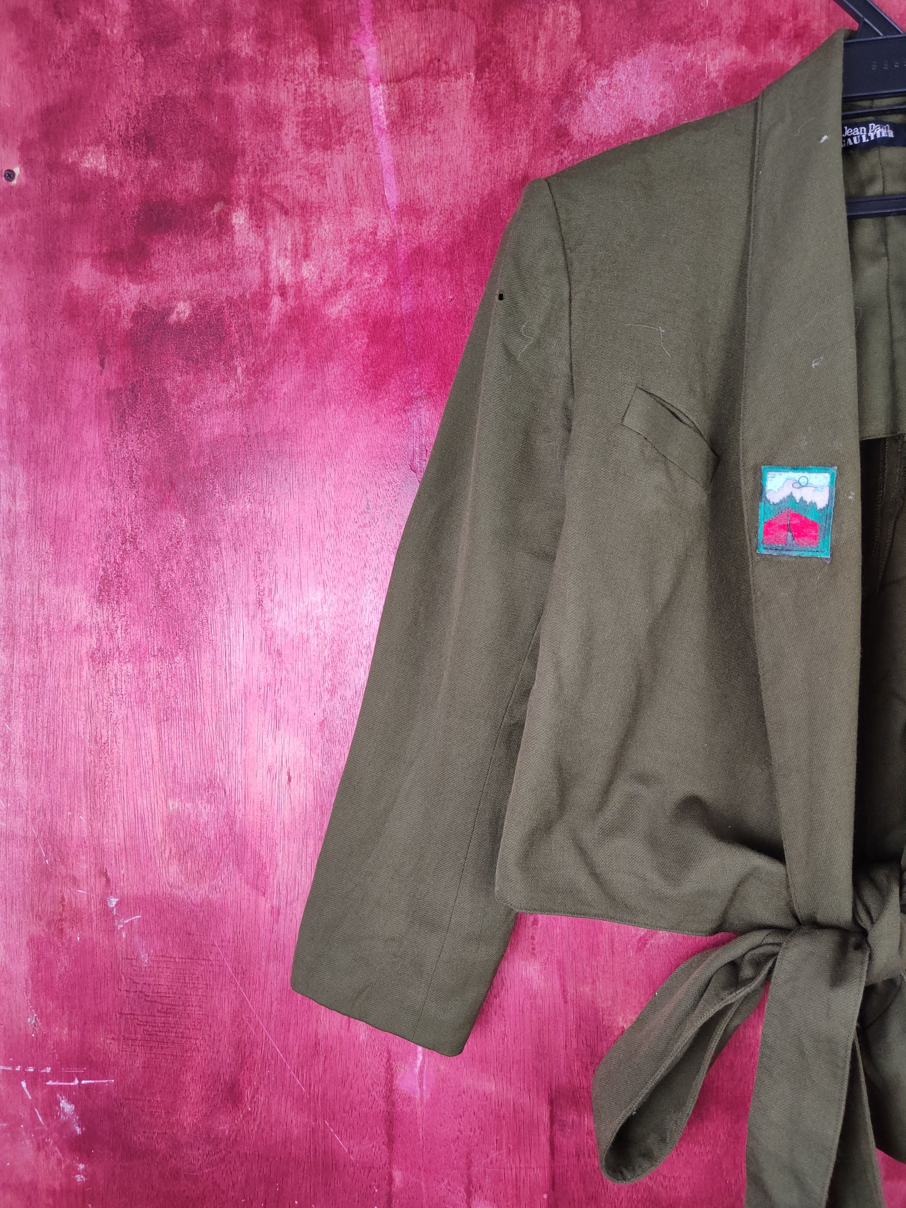 Japanese Brand Japan vintage cardigan Dark Olive Blazers #S810 Size S / US 4 / IT 40 - 4 Thumbnail