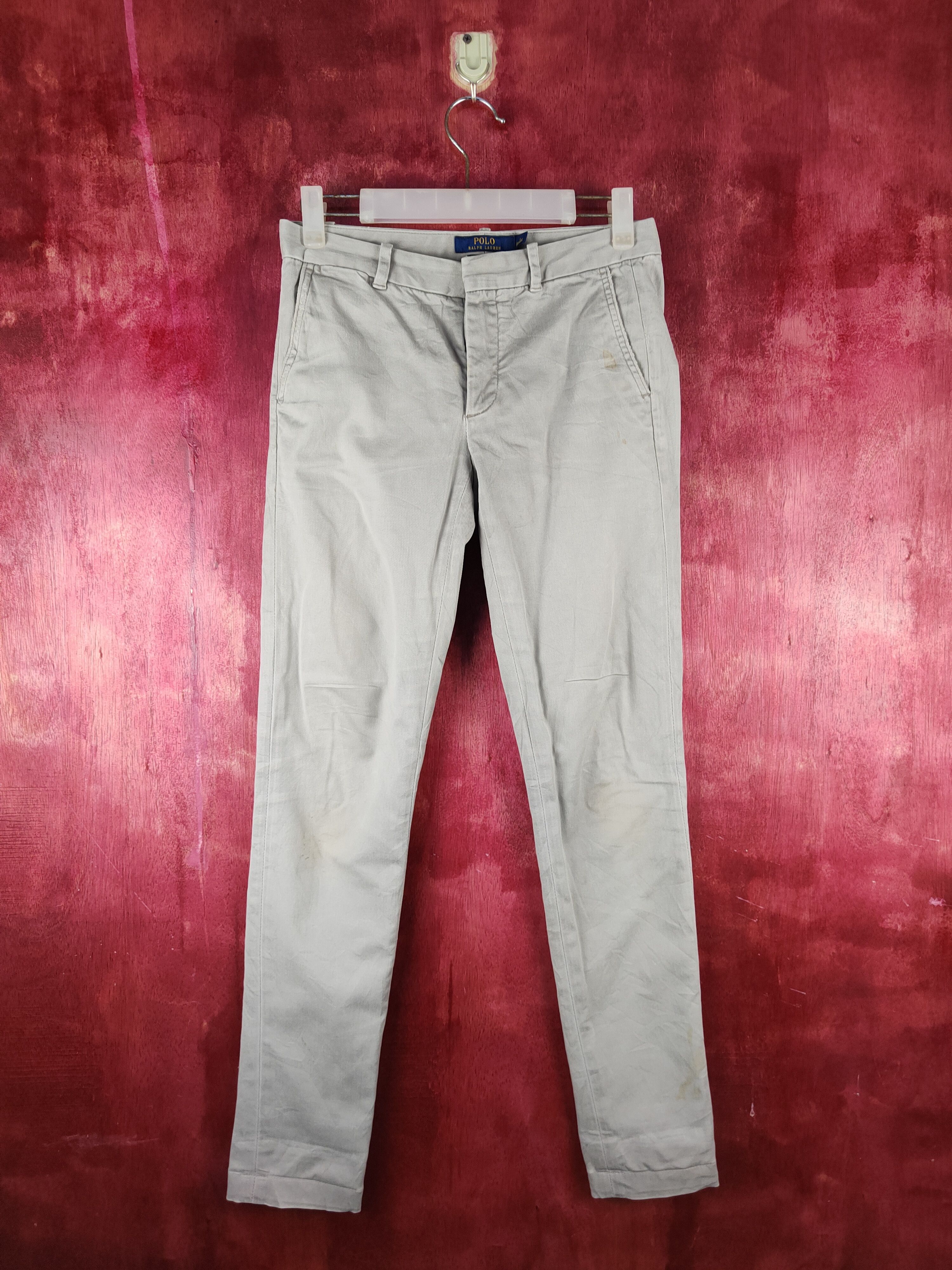 Japanese Brand × Polo Ralph Lauren Polo Ralph Lauren skinny Light Gray Casual Pants #S740 Size 27" / US 4 / IT 40 - 1 Thumbnail