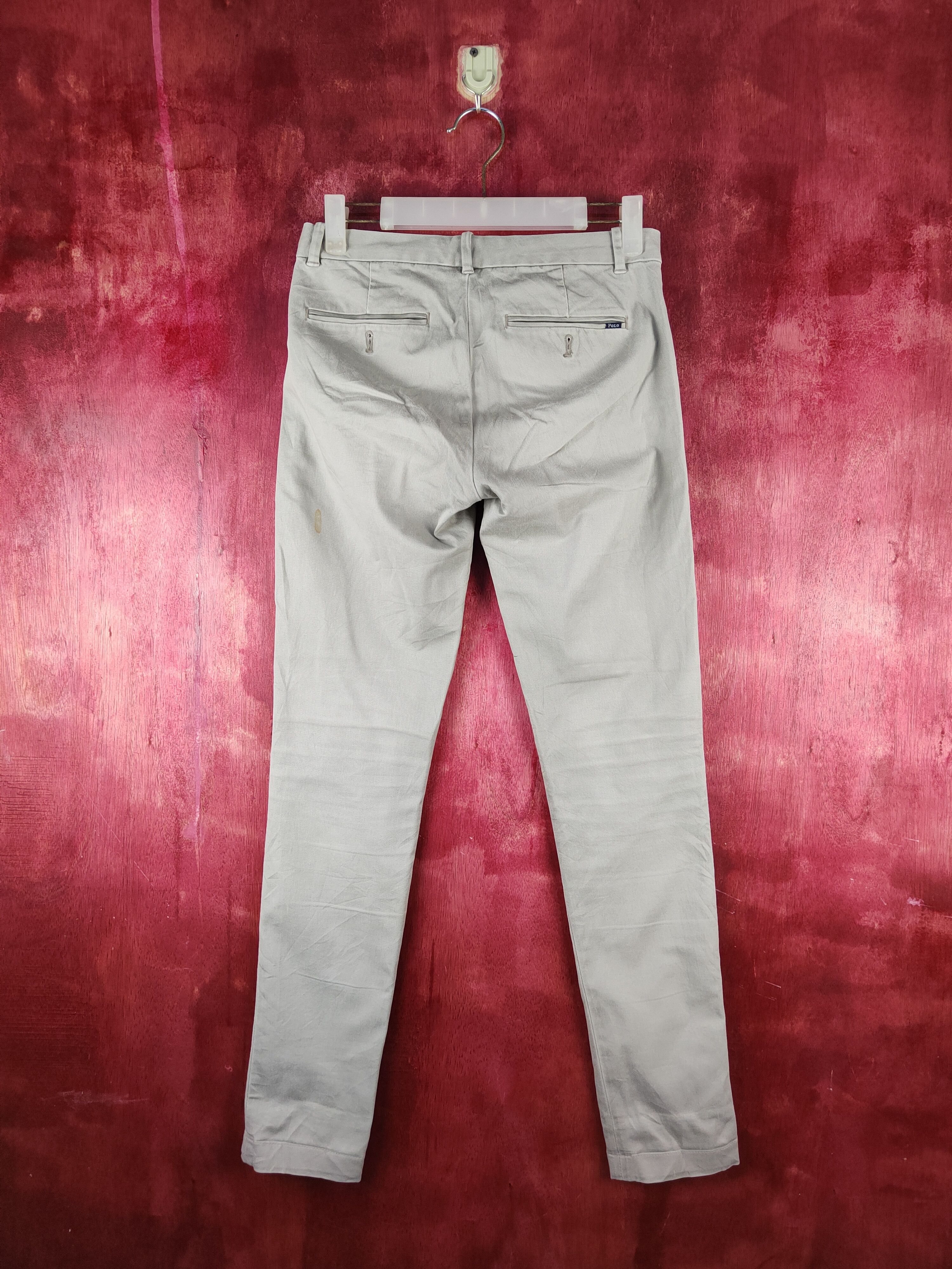 Japanese Brand × Polo Ralph Lauren Polo Ralph Lauren skinny Light Gray Casual Pants #S740 Size 27" / US 4 / IT 40 - 7 Thumbnail