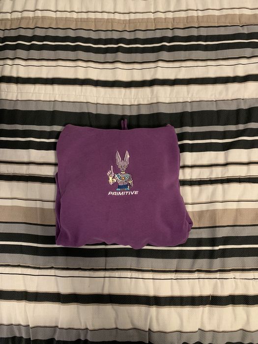 Primitive x dragon ball discount super beerus purple wash hoodie