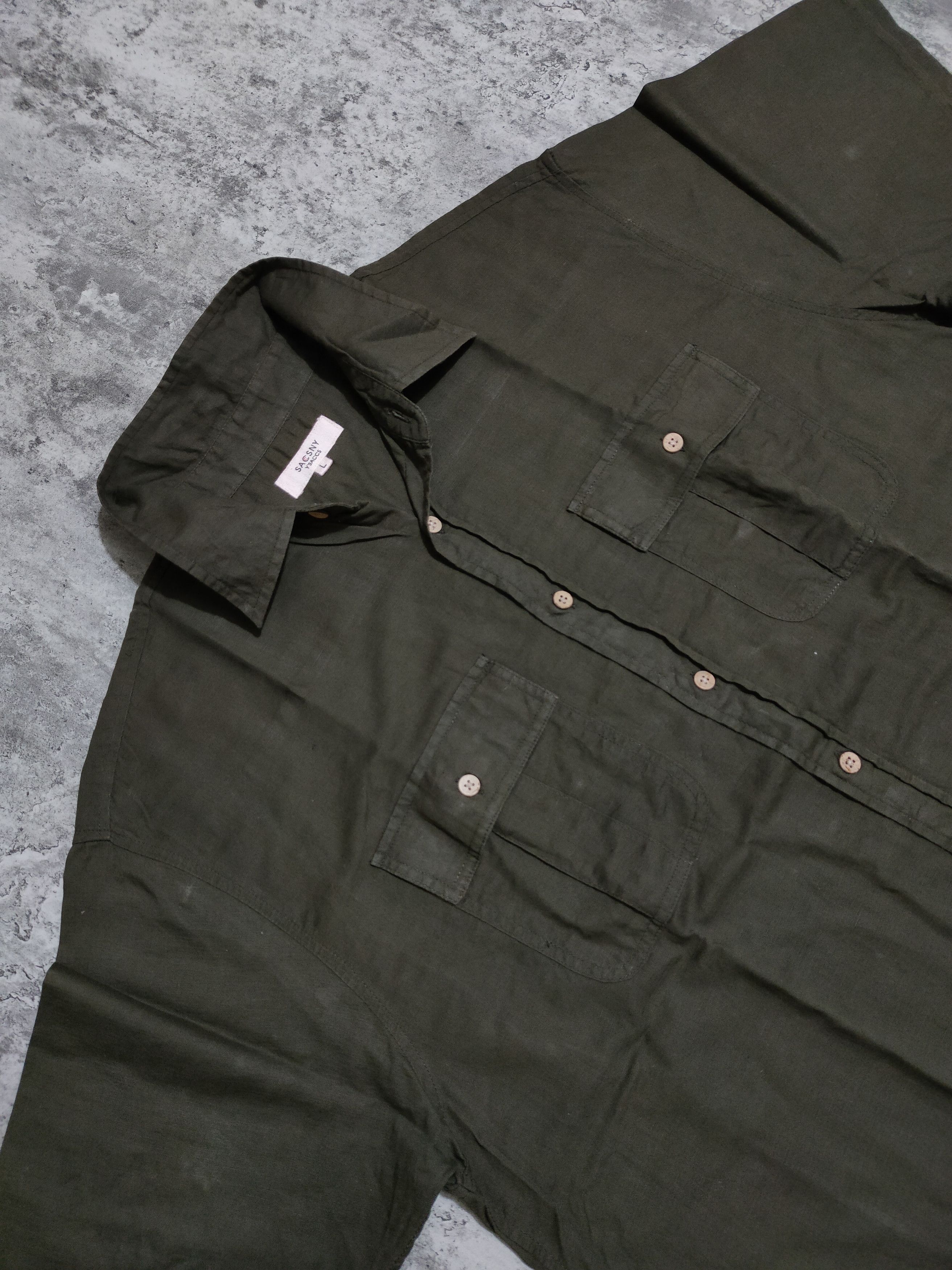 Designer × Japanese Brand × Yohji Yamamoto Sacsny Y'saccs by yohji yamamoto Button shirt Size US L / EU 52-54 / 3 - 4 Thumbnail