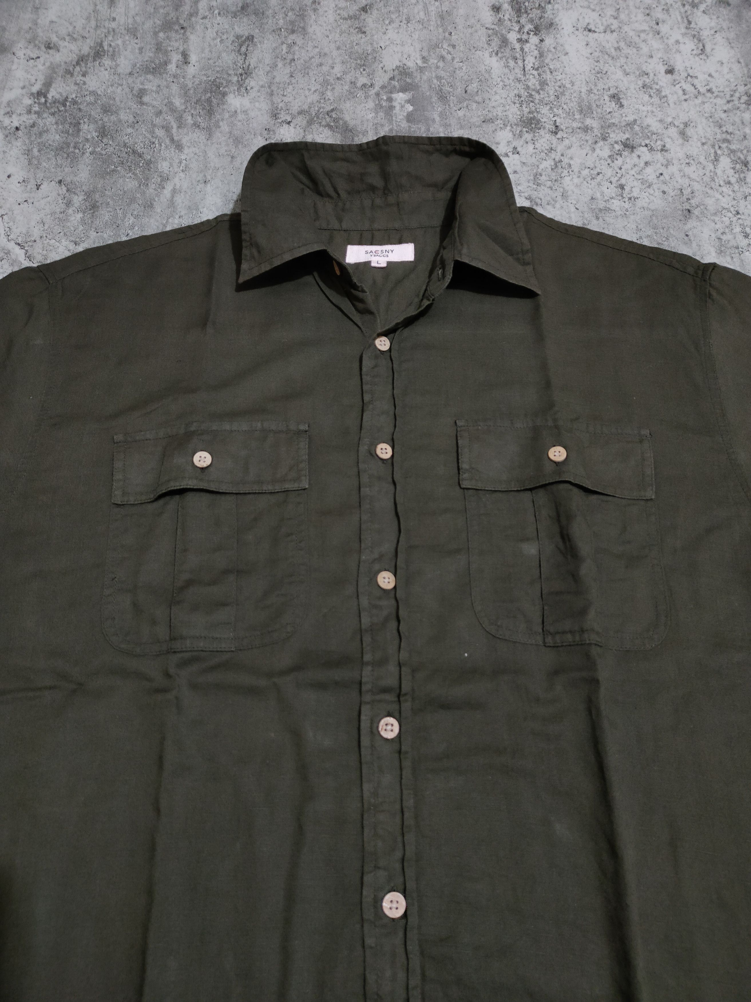 Designer × Japanese Brand × Yohji Yamamoto Sacsny Y'saccs by yohji yamamoto Button shirt Size US L / EU 52-54 / 3 - 5 Thumbnail