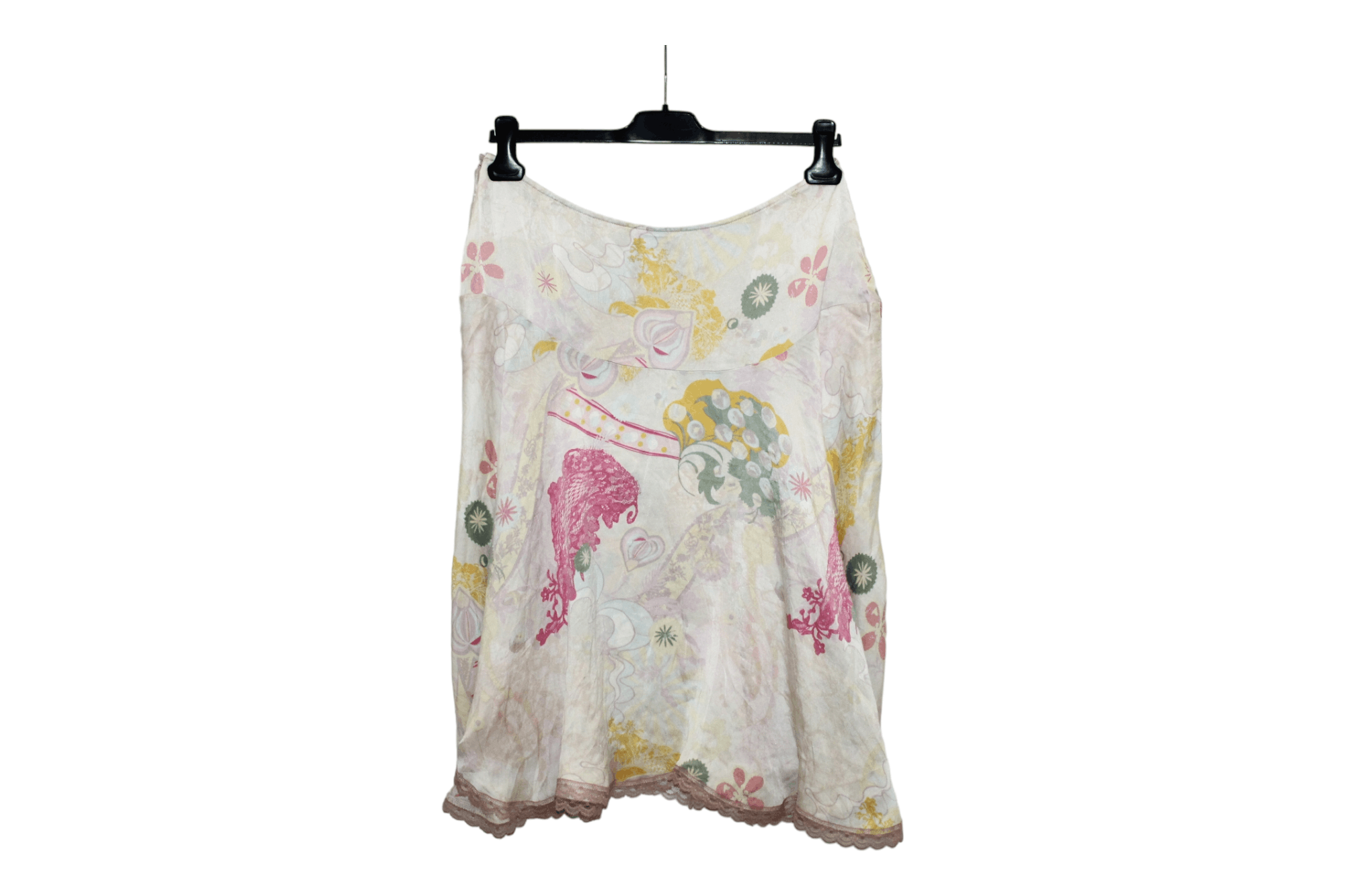Christian Lacroix Christian Lacroix Bazar Ivory Silk Swinging Trapeze Skirt Size 32" / US 10 / IT 46 - 3 Thumbnail
