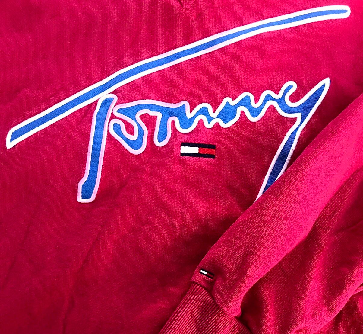 Tommy Hilfiger Tommy Hilfiger Jeans Big Logo Sweatshirt Y2K Streetwear Size US XL / EU 56 / 4 - 2 Preview