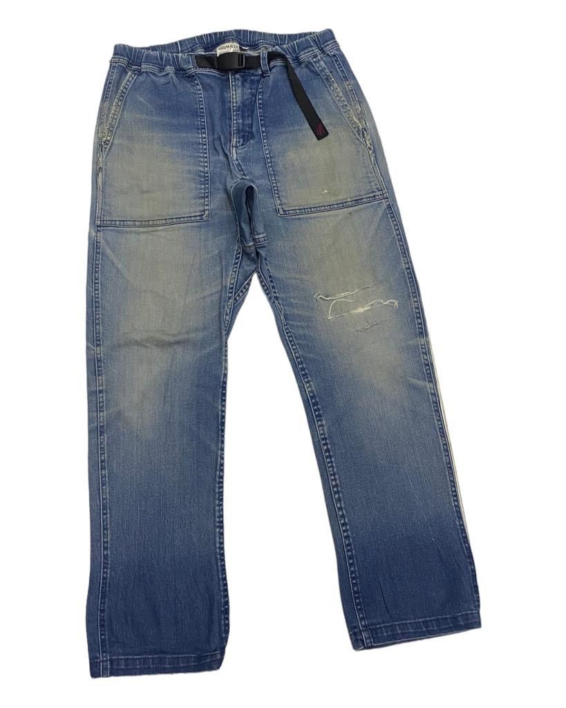 Gramicci 🔥VINTAGE GRAMICCI USA DISTRESSED CASUAL DENIM PANTS Size US 30 / EU 46 - 5 Thumbnail