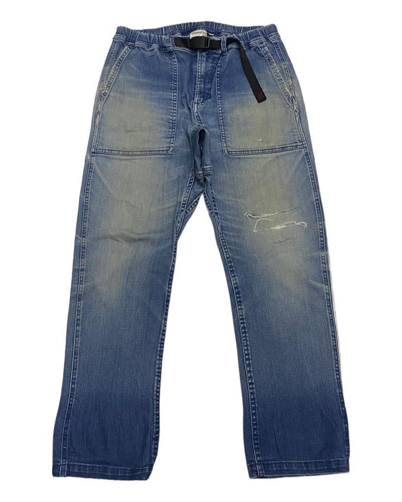Gramicci 🔥VINTAGE GRAMICCI USA DISTRESSED CASUAL DENIM PANTS Size US 30 / EU 46 - 7 Thumbnail
