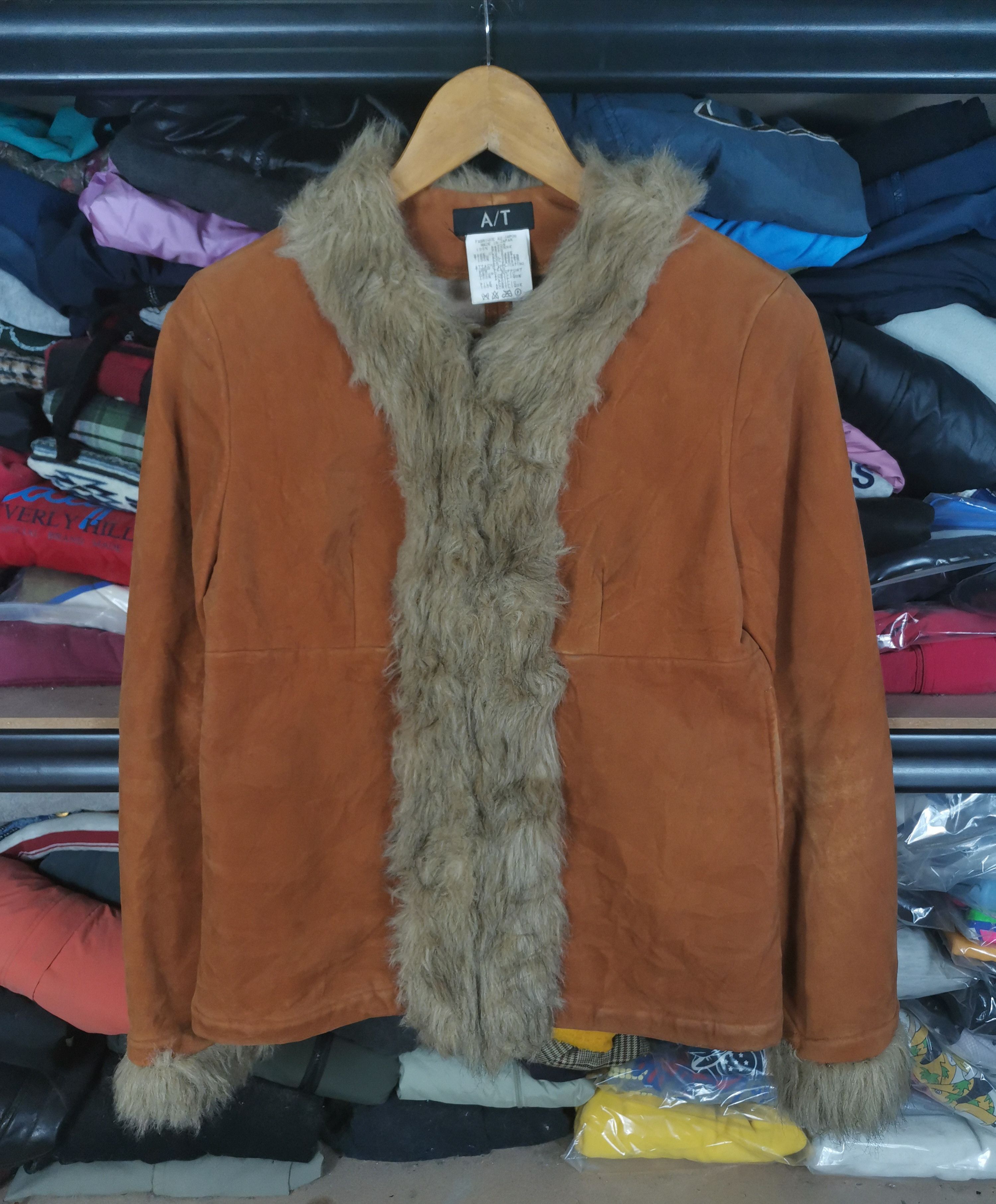If Six Was Nine Vintage Japanese Brand A/T Atsuro Tayama Faux Fur Jacket Size S / US 4 / IT 40 - 1 Thumbnail