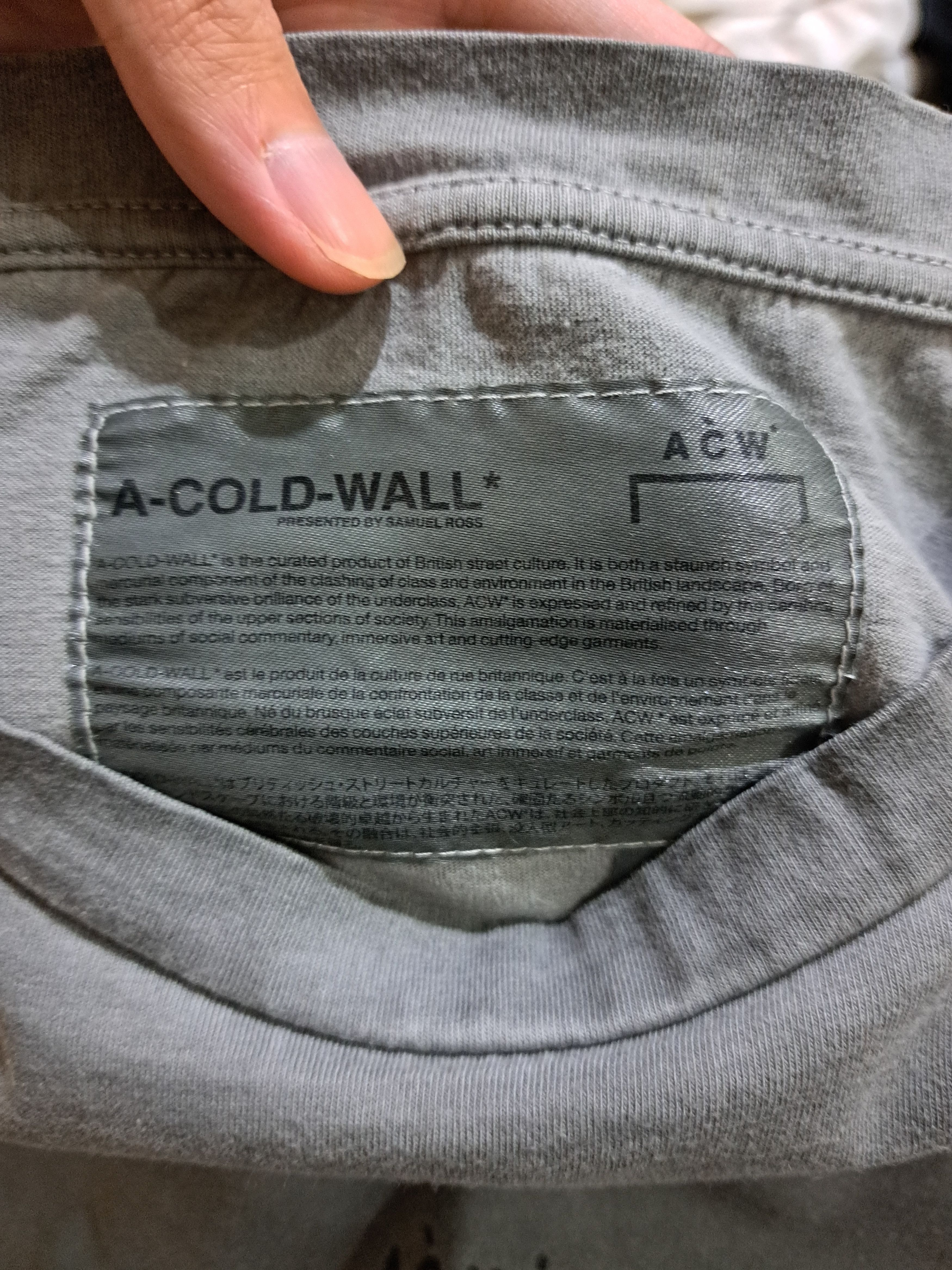 A-COLD-WALL* ACW A Cold Wall Oversized T-Shirt Size US S / EU 44-46 / 1 - 3 Thumbnail