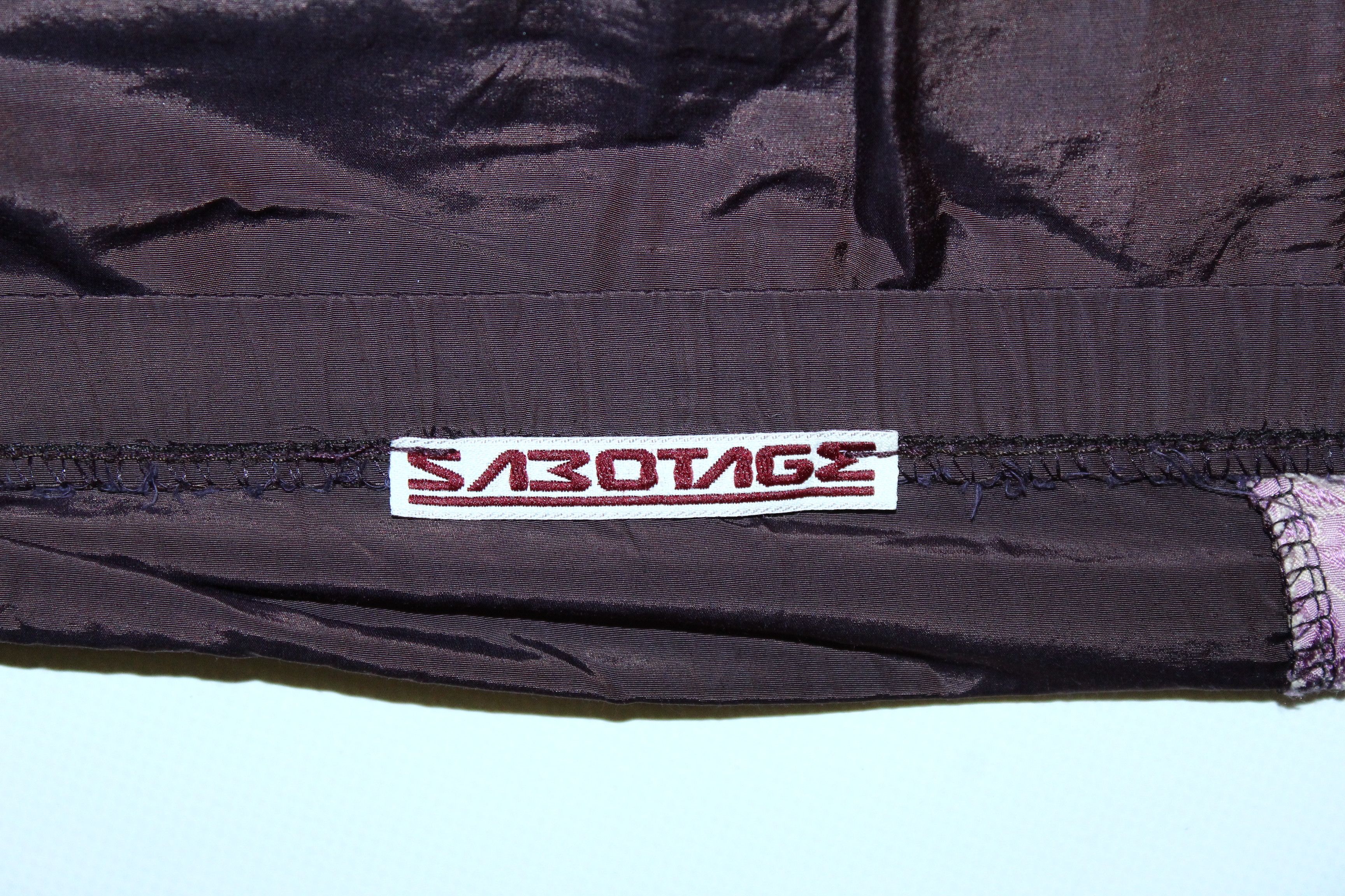 Other 🔥VTG🔥 80s SABOTAGE Italy recycled patchwork pencil skirt Size 27" / US 4 / IT 40 - 9 Thumbnail