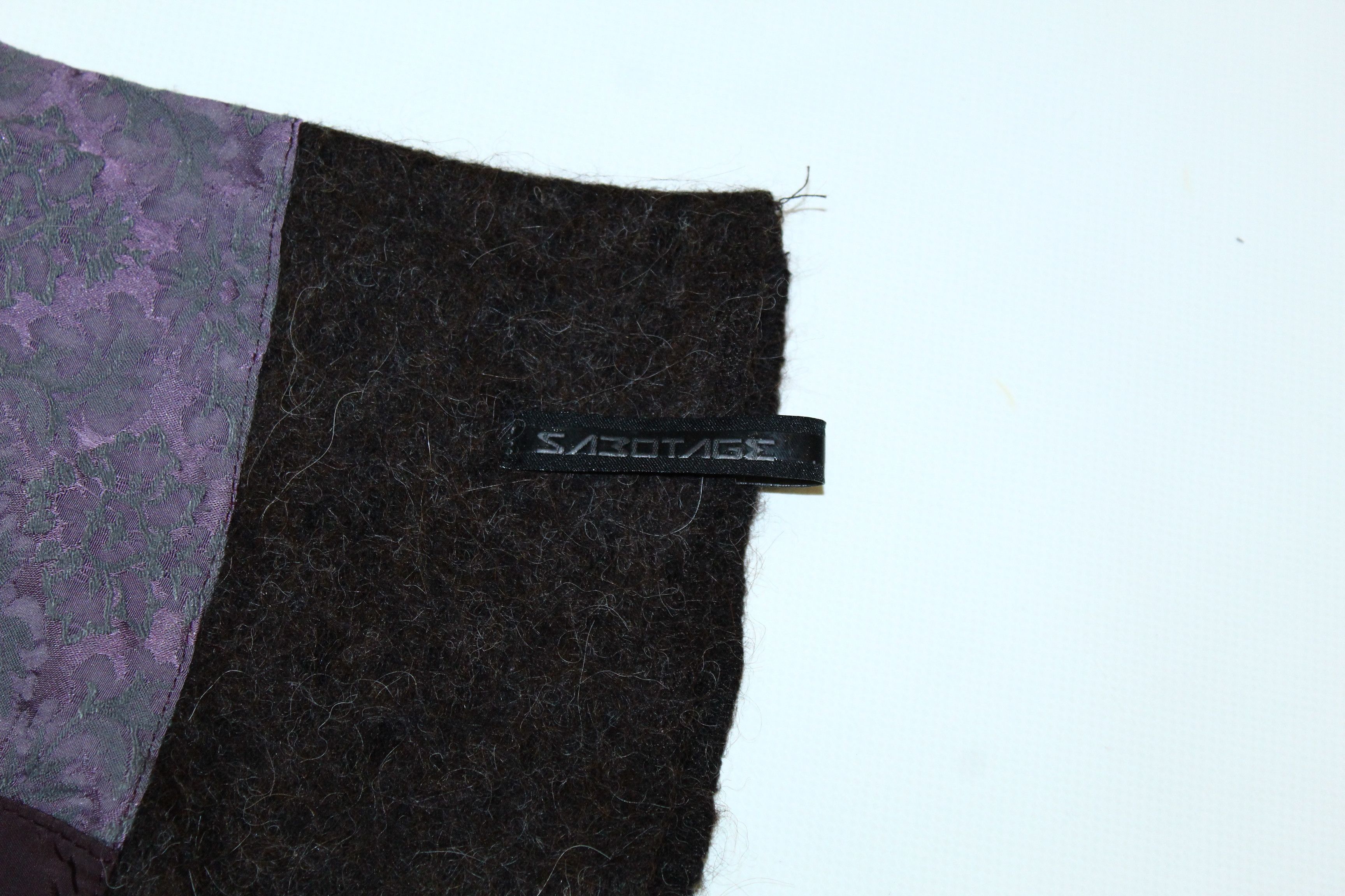 🔥VTG🔥 80s SABOTAGE Italy recycled patchwork pencil skirt