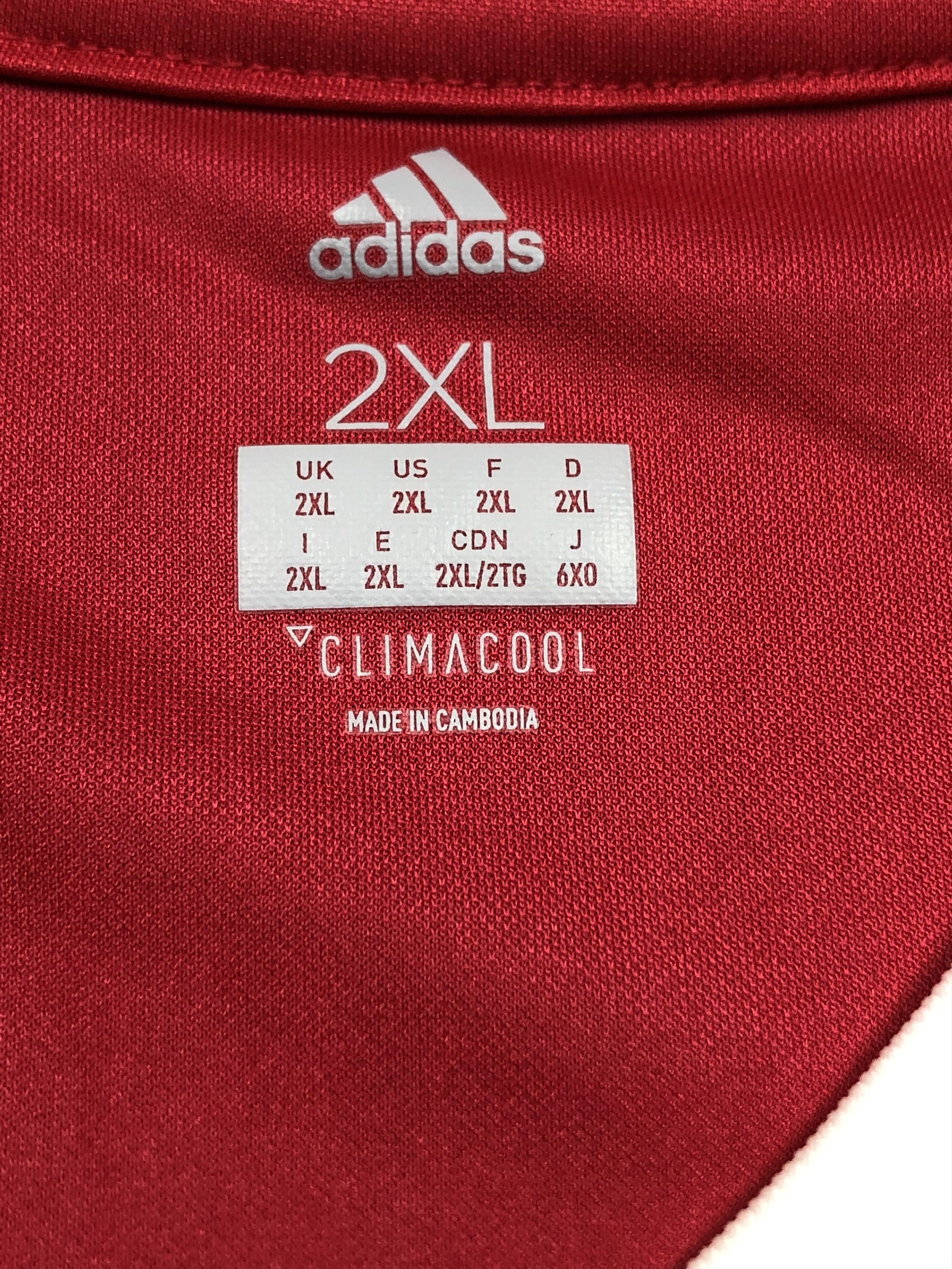 Adidas AJAX AMSTERDAM training FOOTBALL Tee Shirt Y2K Hype Size US XXL / EU 58 / 5 - 4 Thumbnail