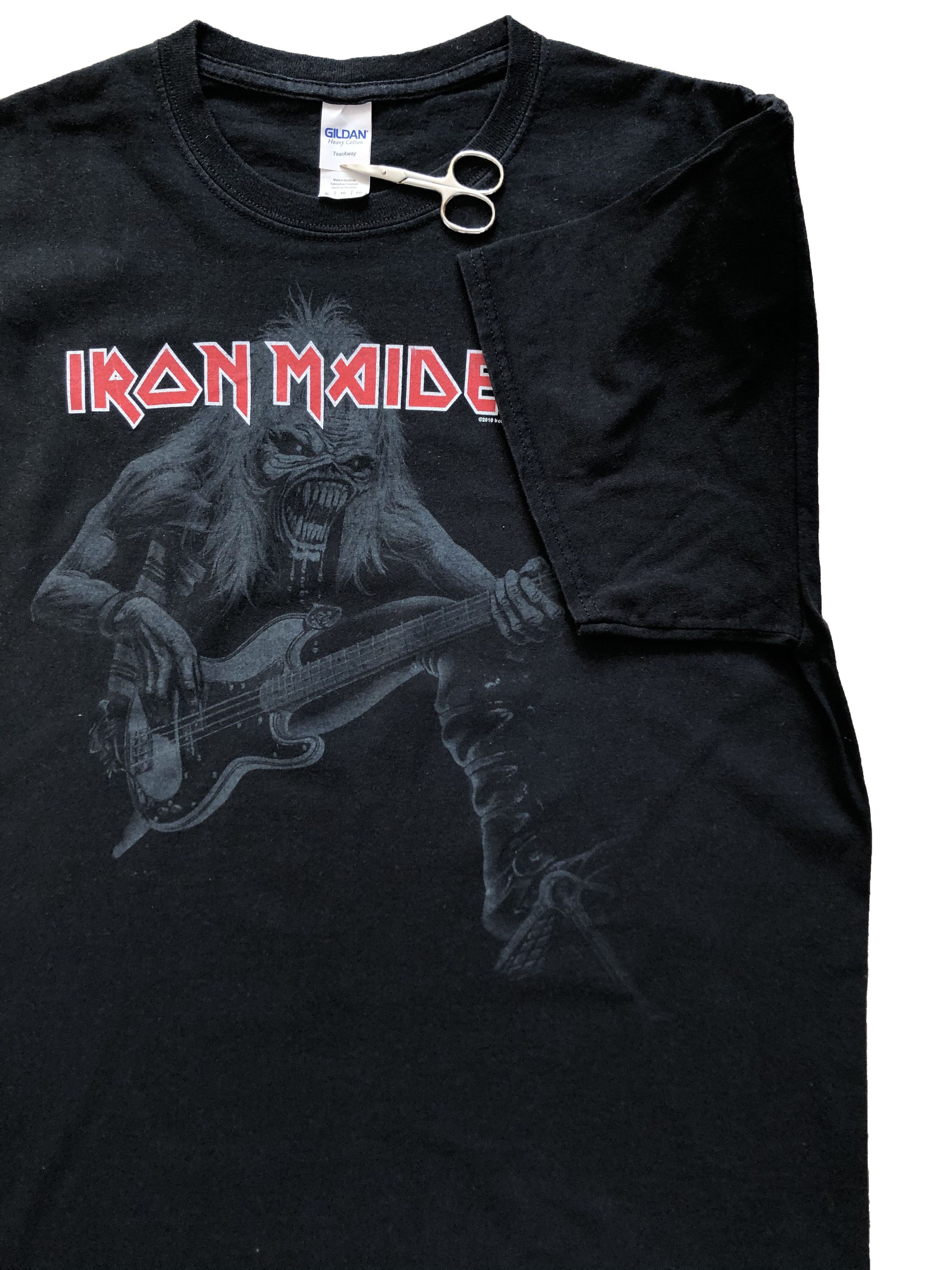 Band Tees × Iron Maiden × Vintage Iron Maiden 2010 Rock Band Tee Shirt Y2K Rare Hype Drill Size US XL / EU 56 / 4 - 3 Thumbnail