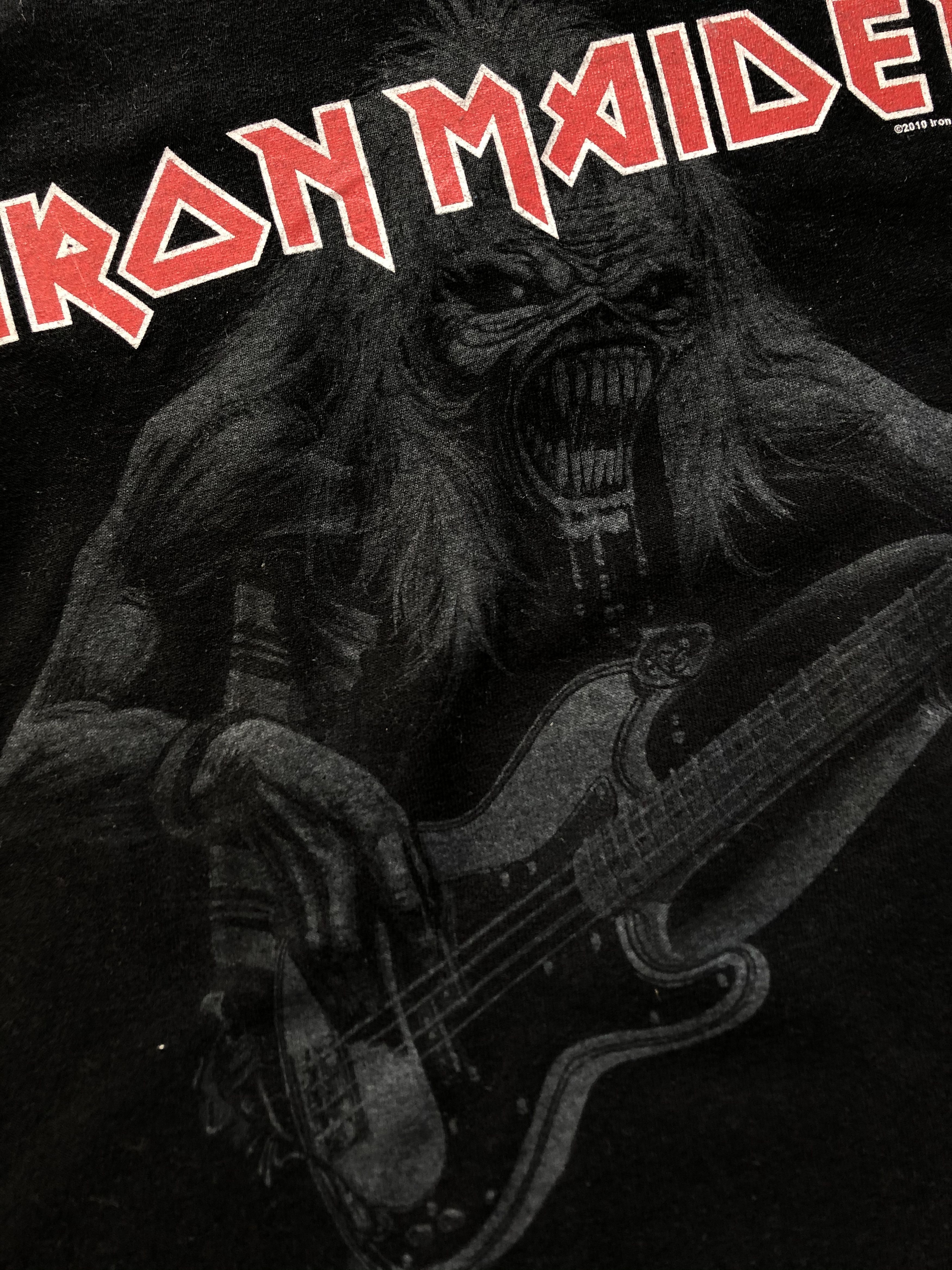 Band Tees × Iron Maiden × Vintage Iron Maiden 2010 Rock Band Tee Shirt Y2K Rare Hype Drill Size US XL / EU 56 / 4 - 5 Thumbnail