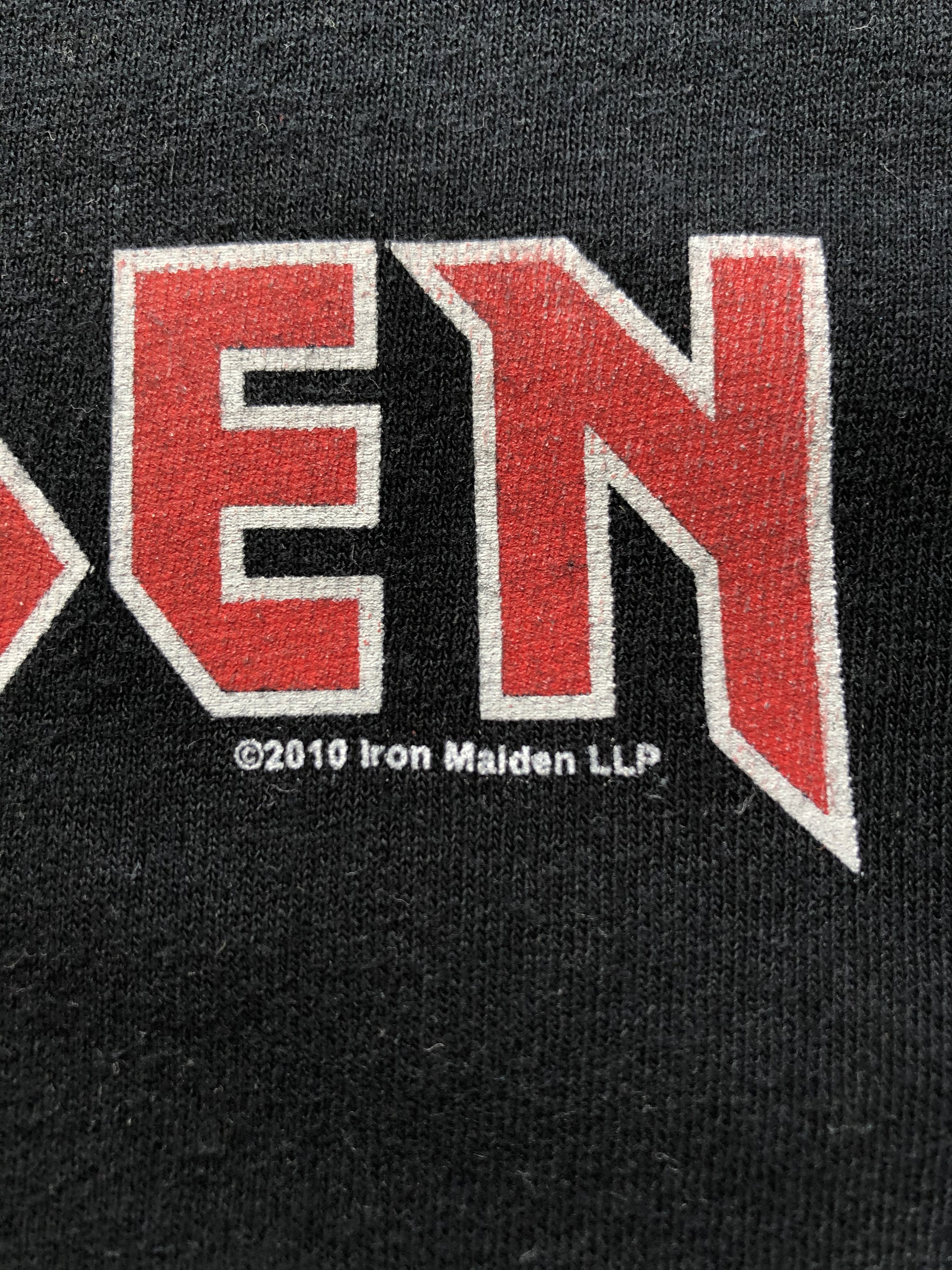 Band Tees × Iron Maiden × Vintage Iron Maiden 2010 Rock Band Tee Shirt Y2K Rare Hype Drill Size US XL / EU 56 / 4 - 6 Thumbnail