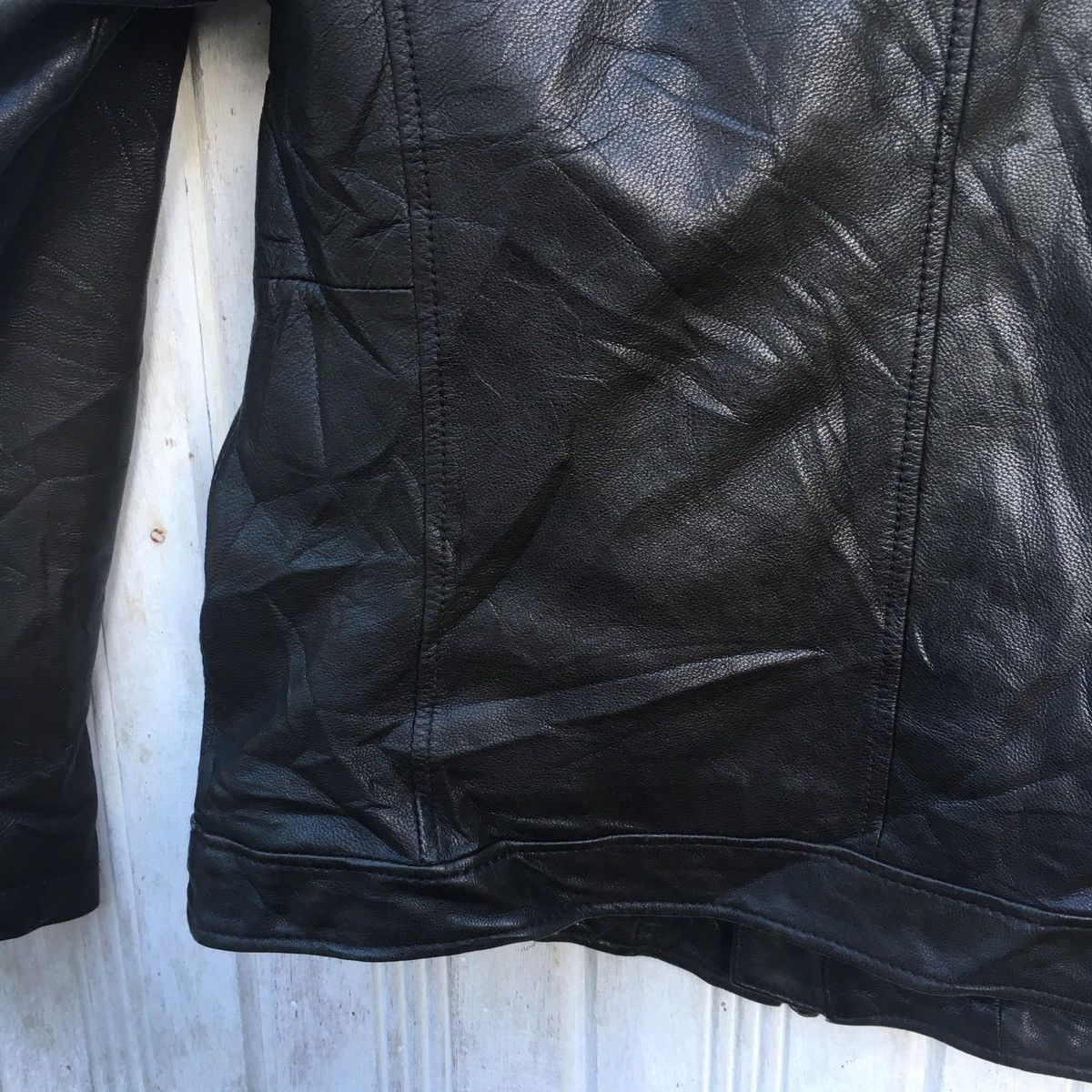 Genuine Leather × Japanese Brand Japanese Back Number Rock N Roll Punk Biker Jacket Size US M / EU 48-50 / 2 - 8 Thumbnail