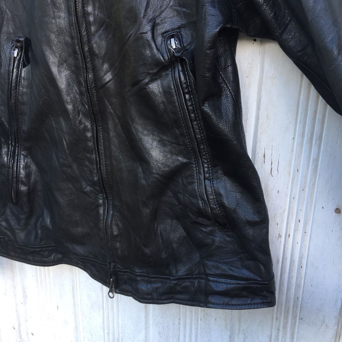 Genuine Leather × Japanese Brand Japanese Back Number Rock N Roll Punk Biker Jacket Size US M / EU 48-50 / 2 - 5 Thumbnail