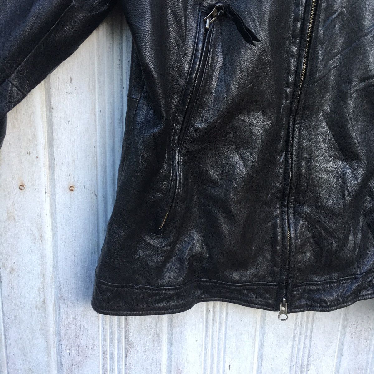 Genuine Leather × Japanese Brand Japanese Back Number Rock N Roll Punk Biker Jacket Size US M / EU 48-50 / 2 - 4 Thumbnail