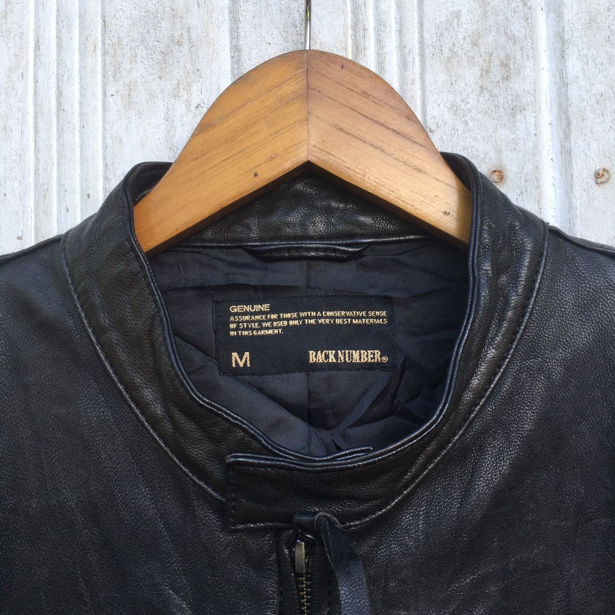 Genuine Leather × Japanese Brand Japanese Back Number Rock N Roll Punk Biker Jacket Size US M / EU 48-50 / 2 - 3 Thumbnail