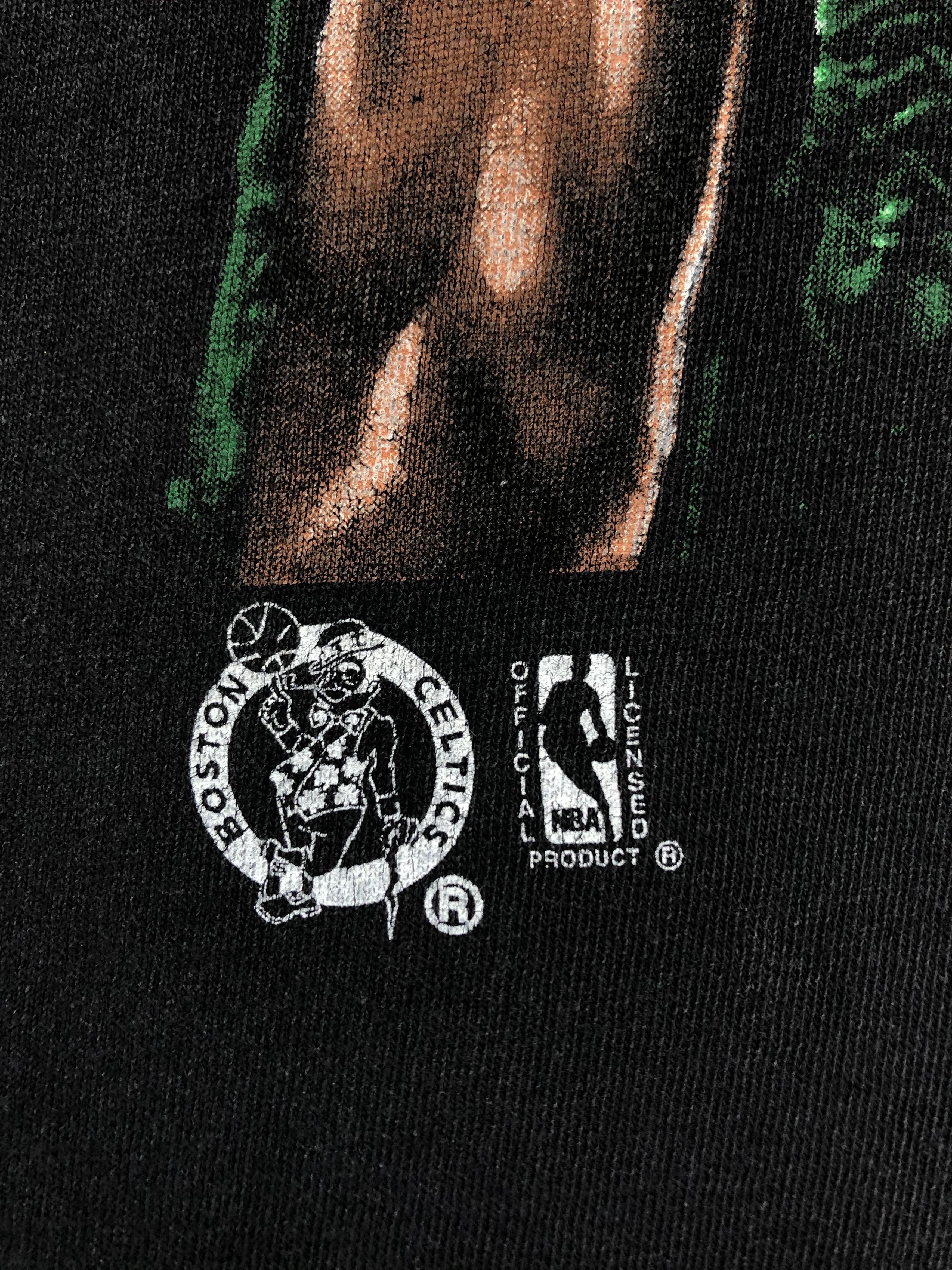 NBA × Nutmeg × Vintage Vintage NBA Boston Celtics Larry Bird Nutmeg Tee Y2K Rare Size US XL / EU 56 / 4 - 4 Thumbnail