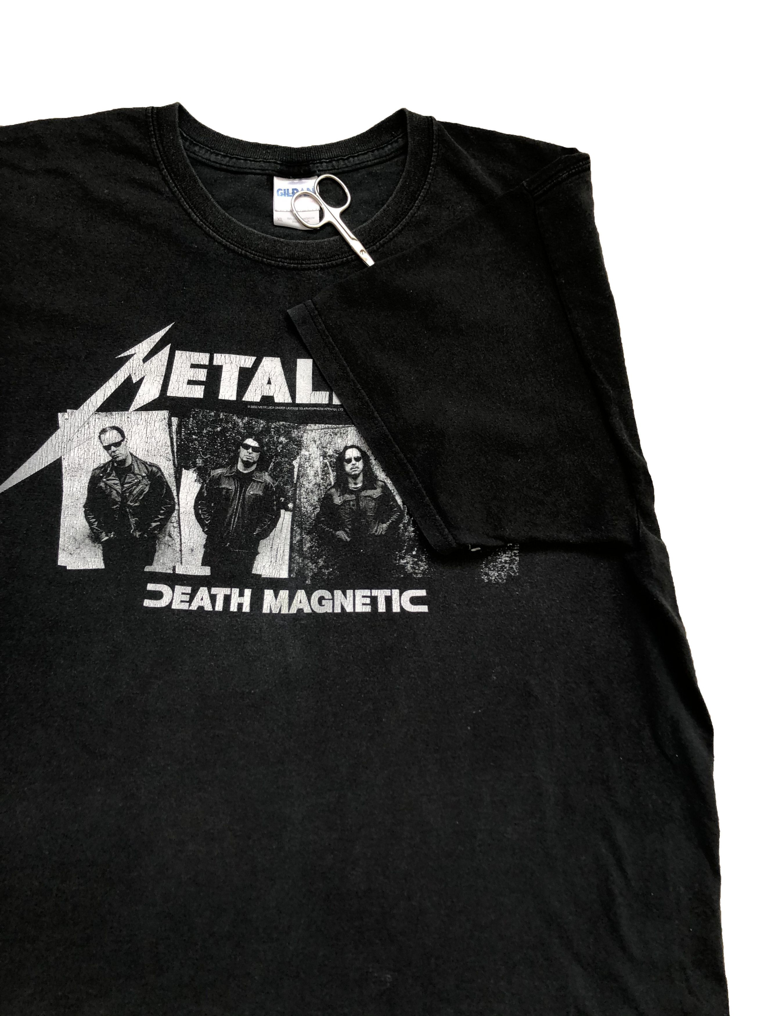Band Tees × Metallica × Vintage 2008 Metallica Death Magnetic Tour Tee Y2K Hype Rare Drill Size US XL / EU 56 / 4 - 3 Thumbnail