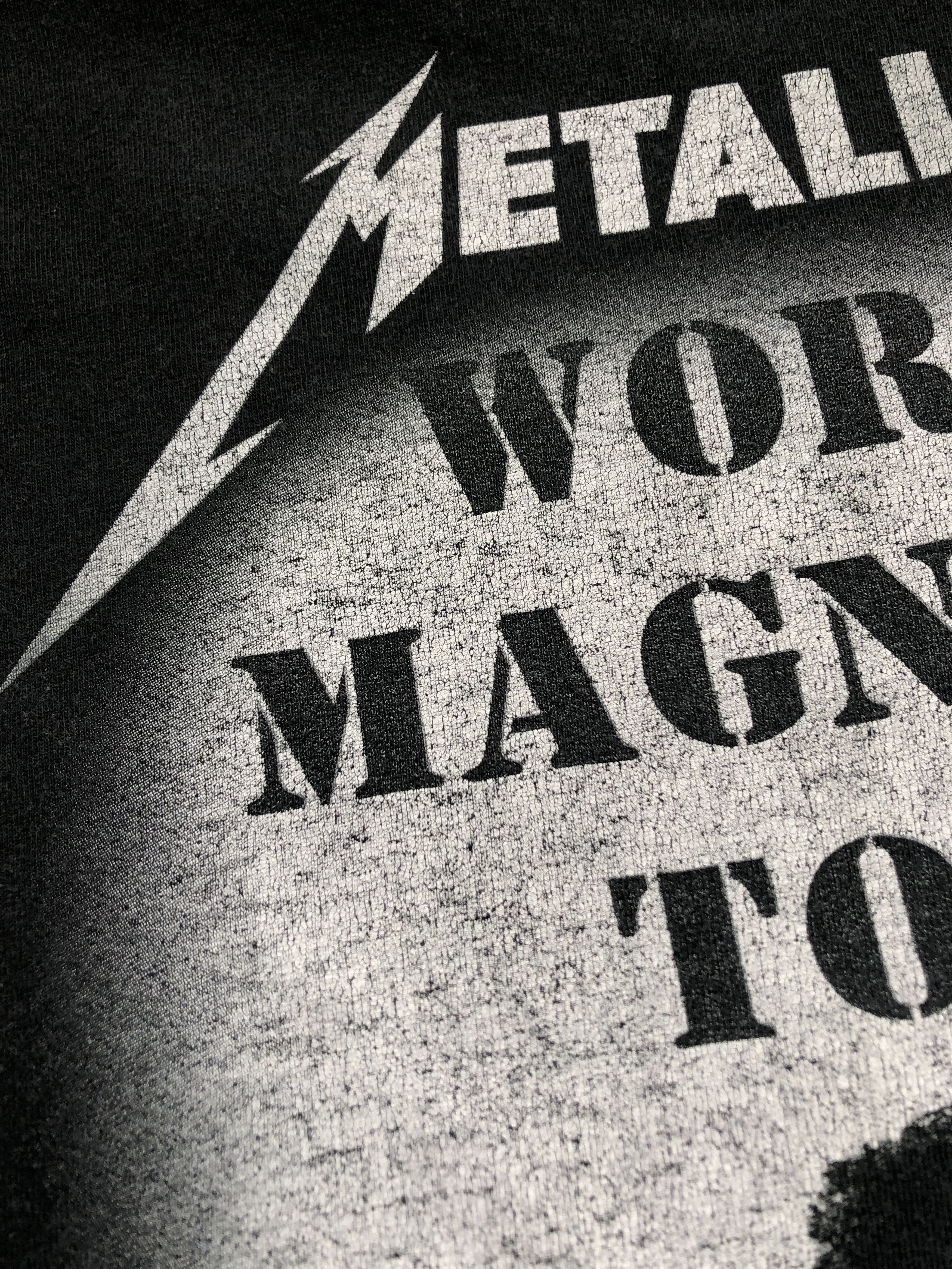 Band Tees × Metallica × Vintage 2008 Metallica Death Magnetic Tour Tee Y2K Hype Rare Drill Size US XL / EU 56 / 4 - 21 Thumbnail