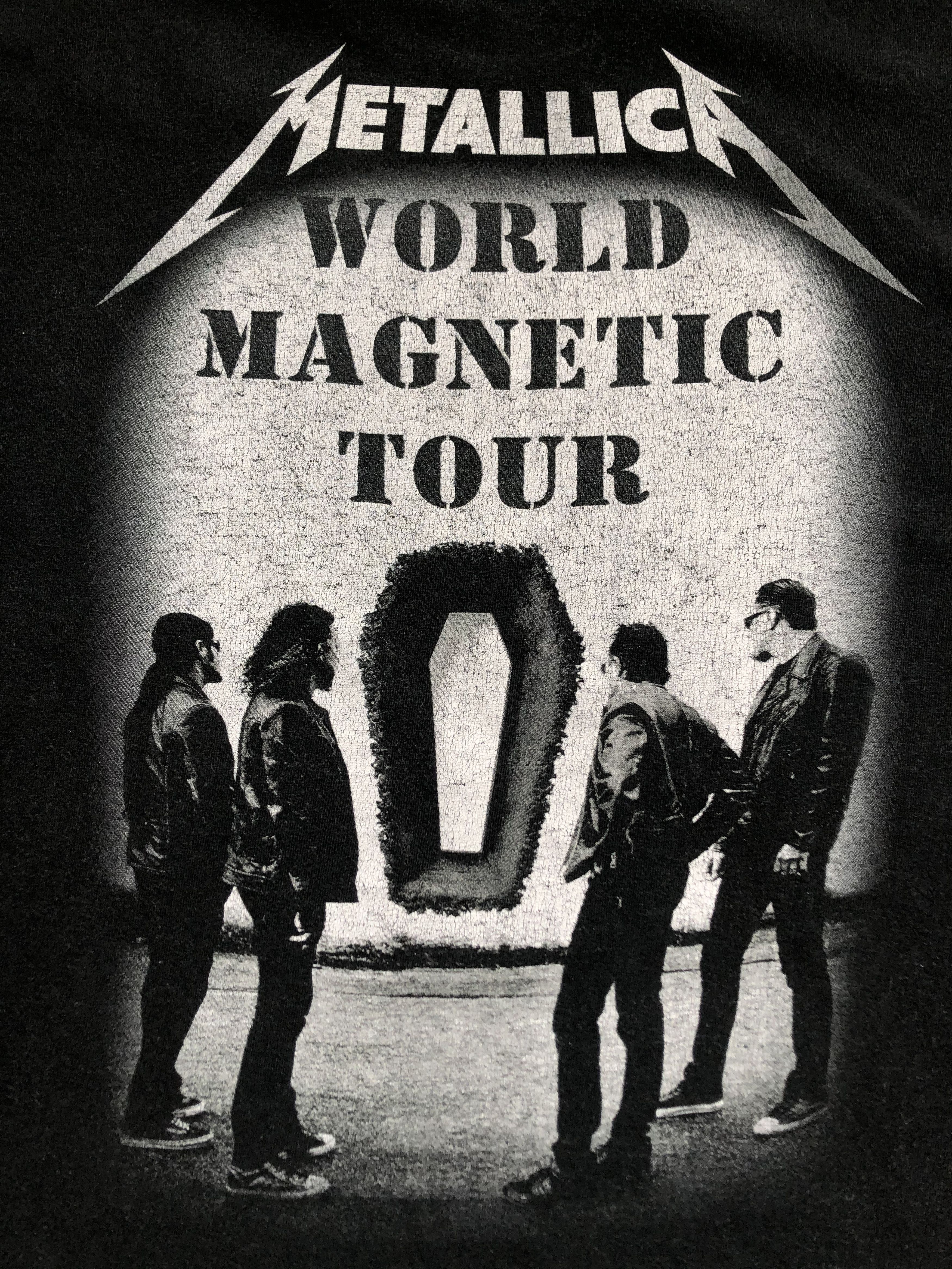 Band Tees × Metallica × Vintage 2008 Metallica Death Magnetic Tour Tee Y2K Hype Rare Drill Size US XL / EU 56 / 4 - 2 Thumbnail