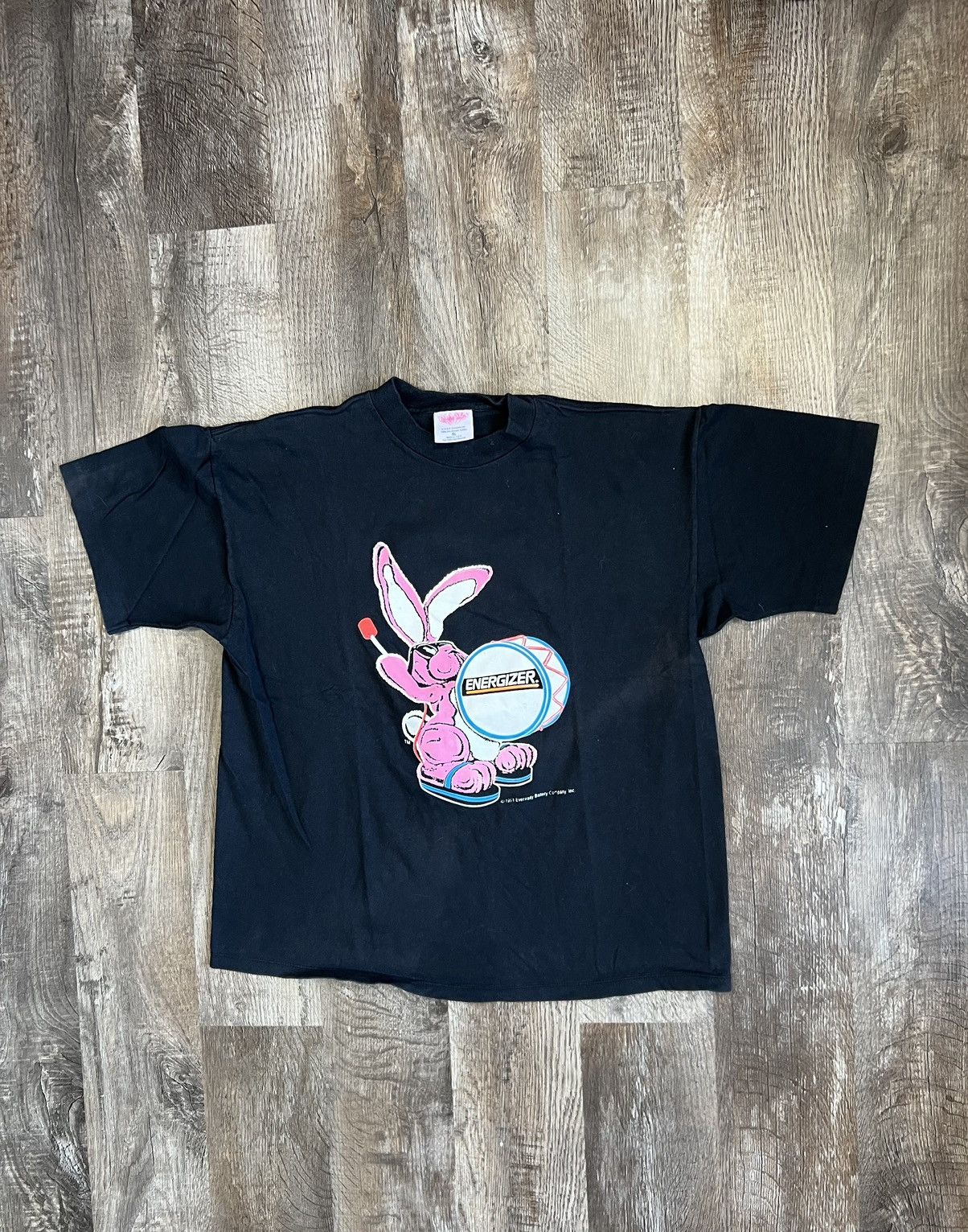 Vintage 90’s energizer bunny t shirt sale and denim jacket