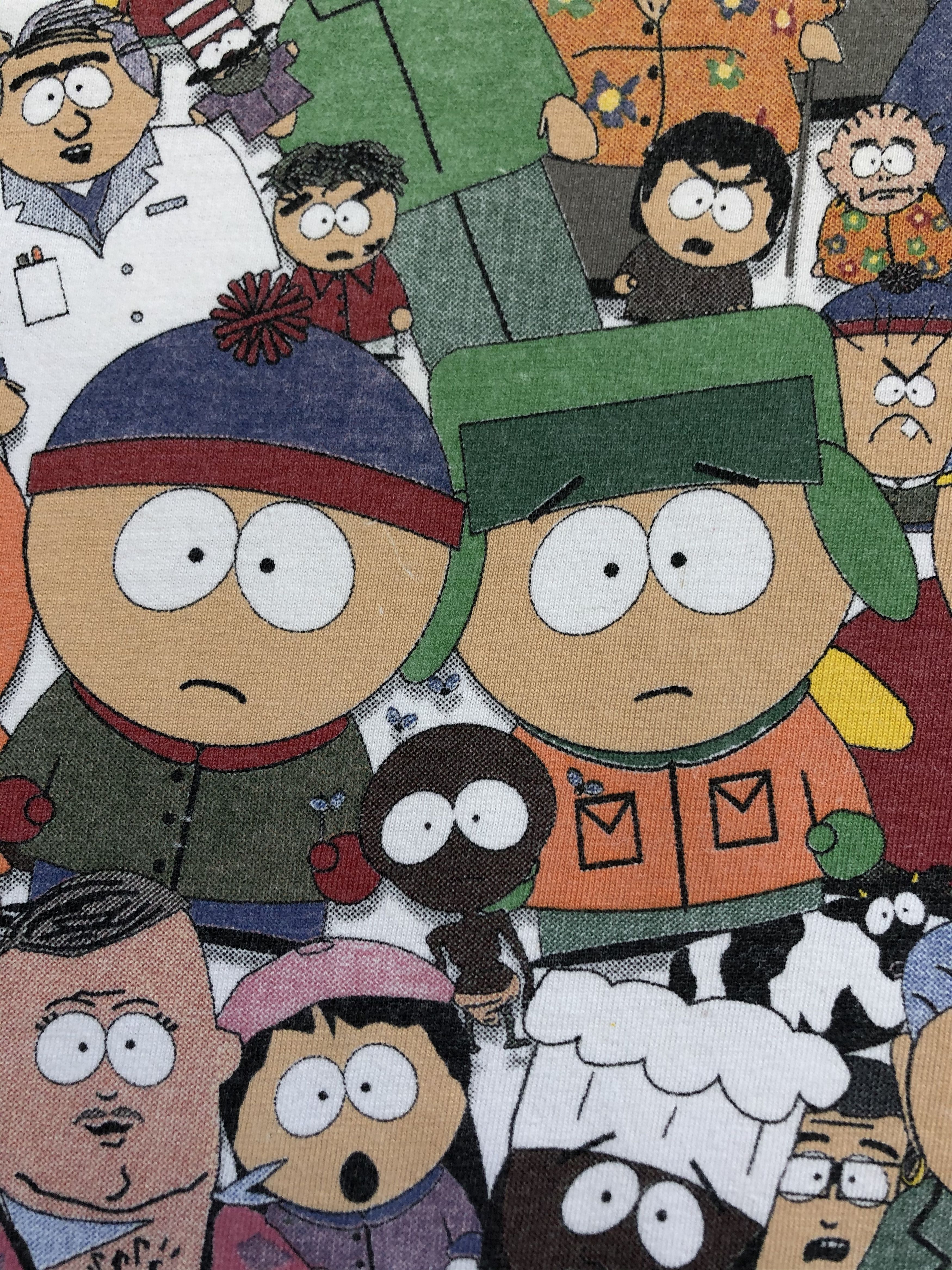Cartoon Network × Vintage Vintage South Park Tee Shirt Rare Hype Y2K Drill Size US S / EU 44-46 / 1 - 15 Thumbnail