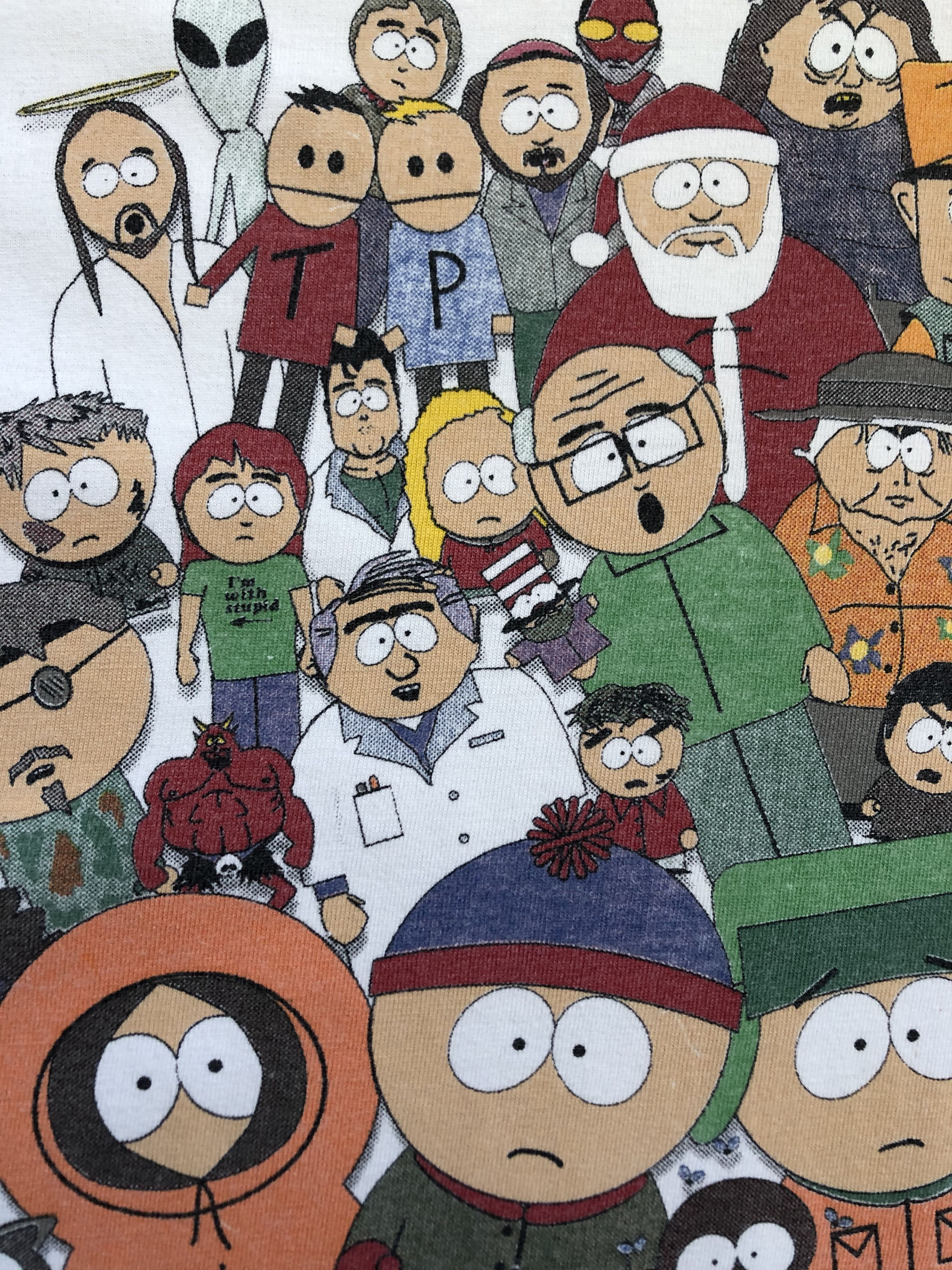 Cartoon Network × Vintage Vintage South Park Tee Shirt Rare Hype Y2K Drill Size US S / EU 44-46 / 1 - 9 Thumbnail