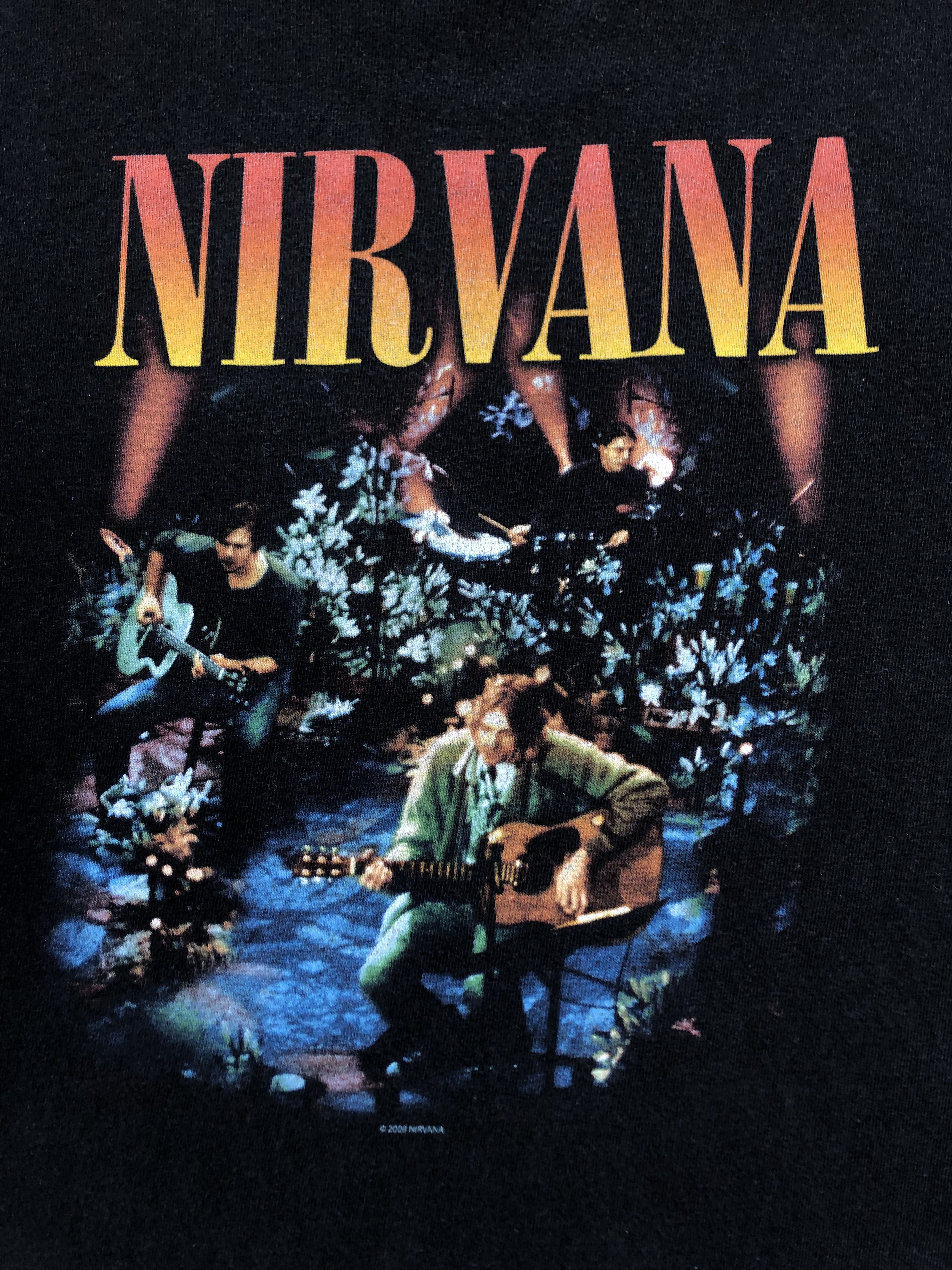 Nirvana × Vintage Vintage 2008 Nirvana MTV Unplugged Band Tee Hype Drill Size US S / EU 44-46 / 1 - 3 Thumbnail