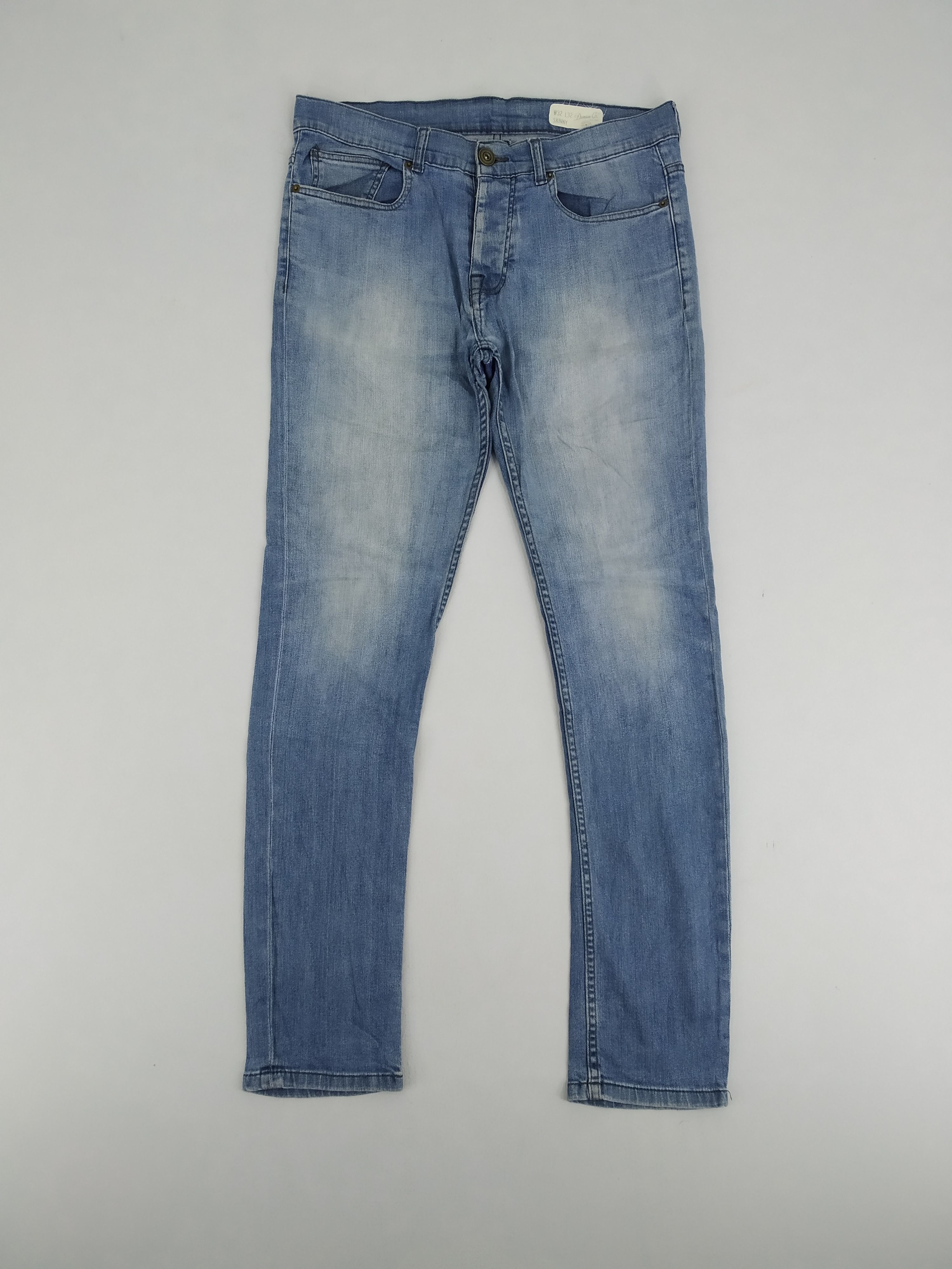 Size 34 Denim & Co Faded Blue Skinny Jeans