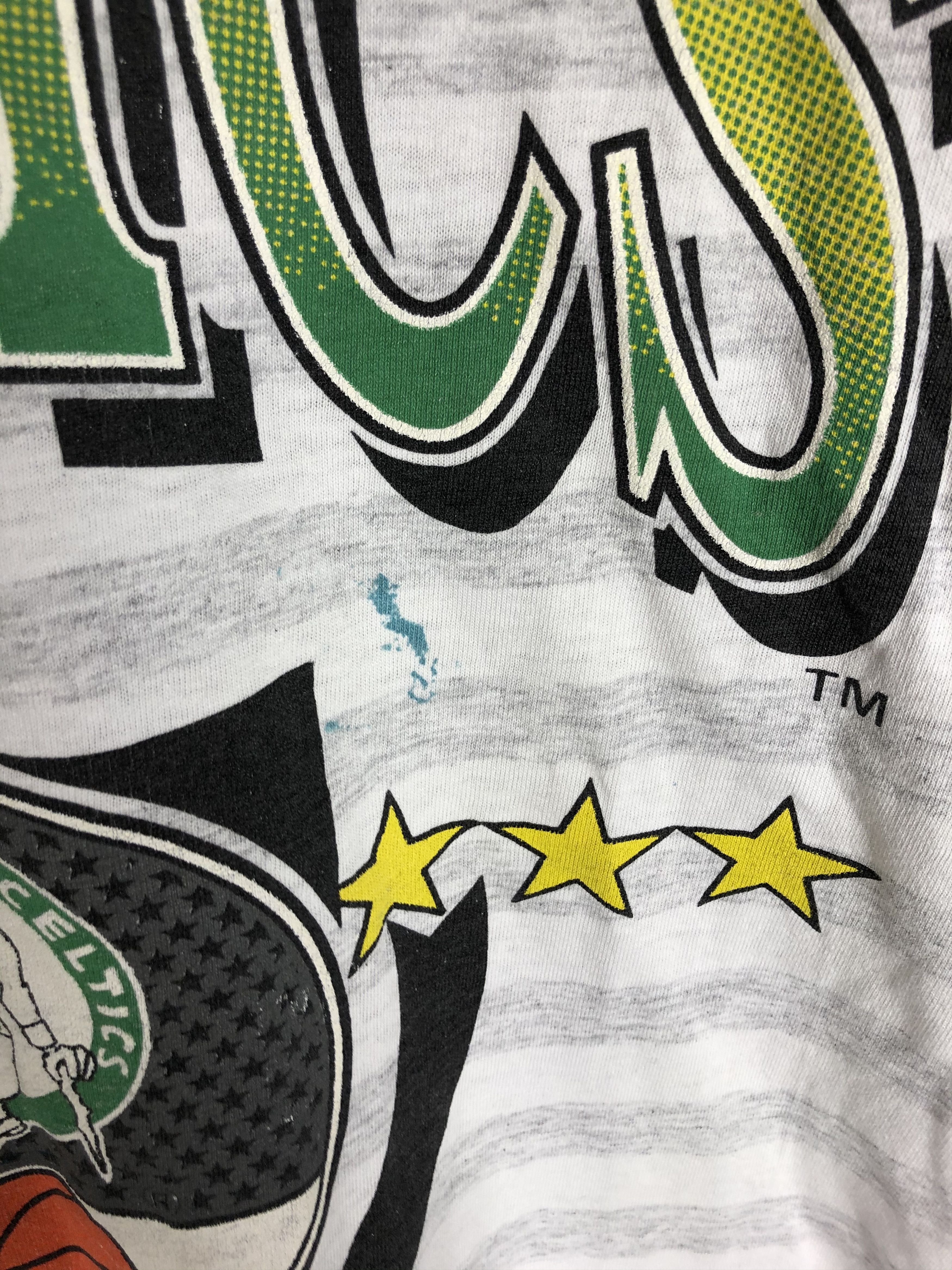 NBA Vintage 1991 Boston Celtics NBA T-Shirt Made in USA Tee Size US XL / EU 56 / 4 - 7 Thumbnail