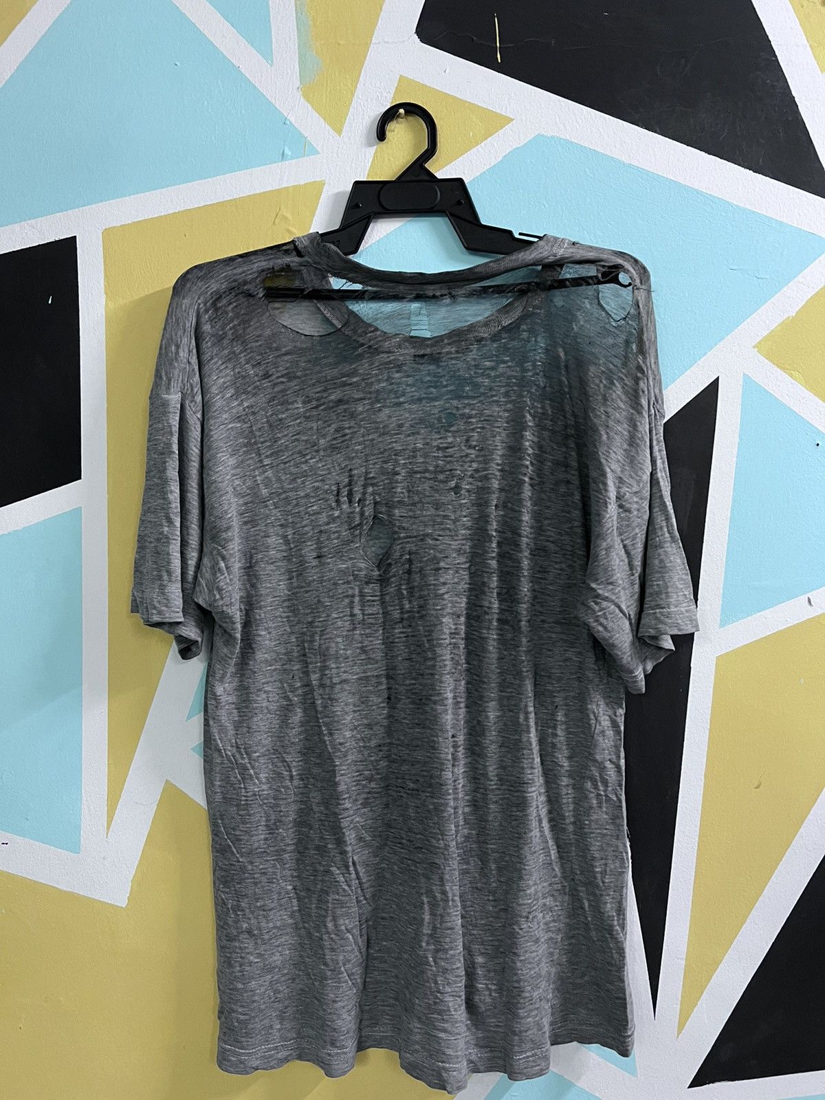 Vintage THRASHED PAPER THIN TSHIRT ERD GRUNGE Size US M / EU 48-50 / 2 - 1 Thumbnail
