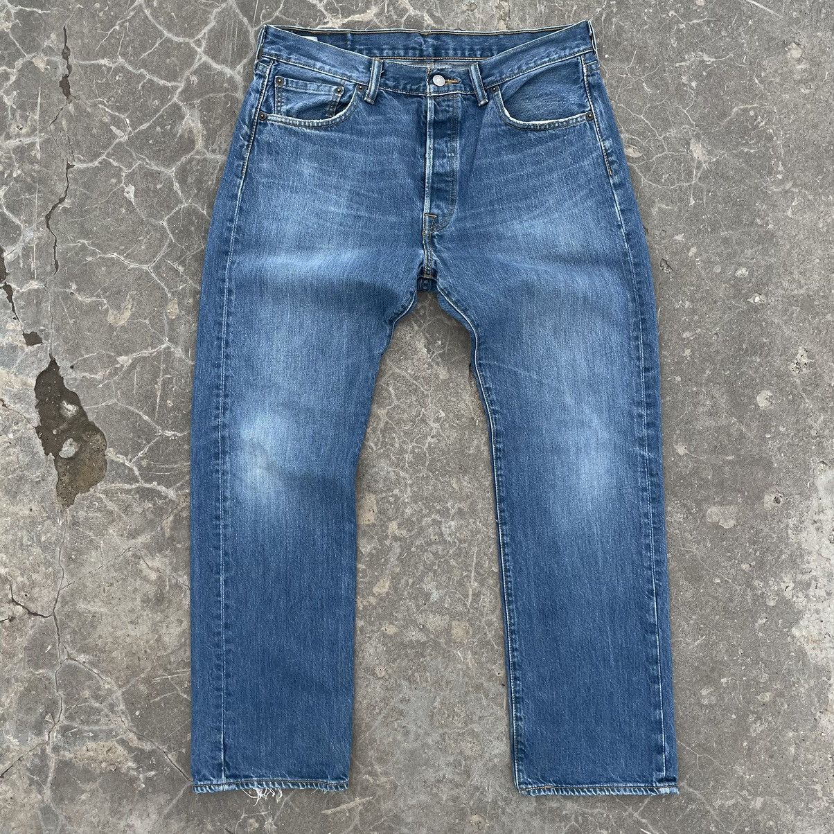 Levi's × Vintage Vintage Levi’s 501 Blue Jeans W34xL30 90s Streetwear Pants Size US 34 / EU 50 - 2 Thumbnail