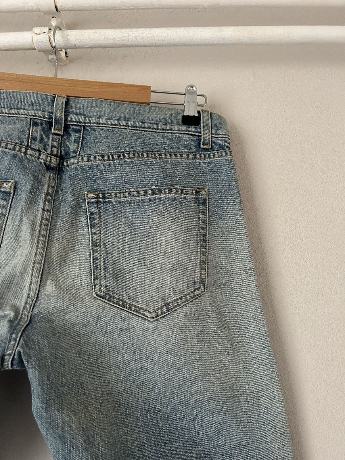 Saint Laurent Paris Blue Denim Distressed Jeans Size US 32 / EU 48 - 13 Thumbnail