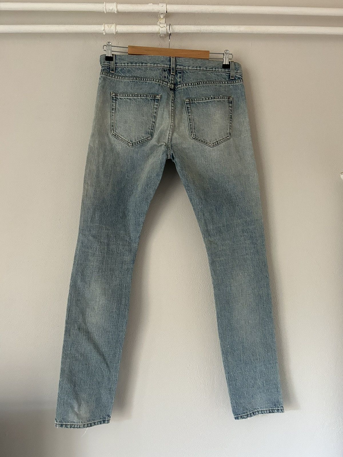 Saint Laurent Paris Blue Denim Distressed Jeans Size US 32 / EU 48 - 11 Thumbnail
