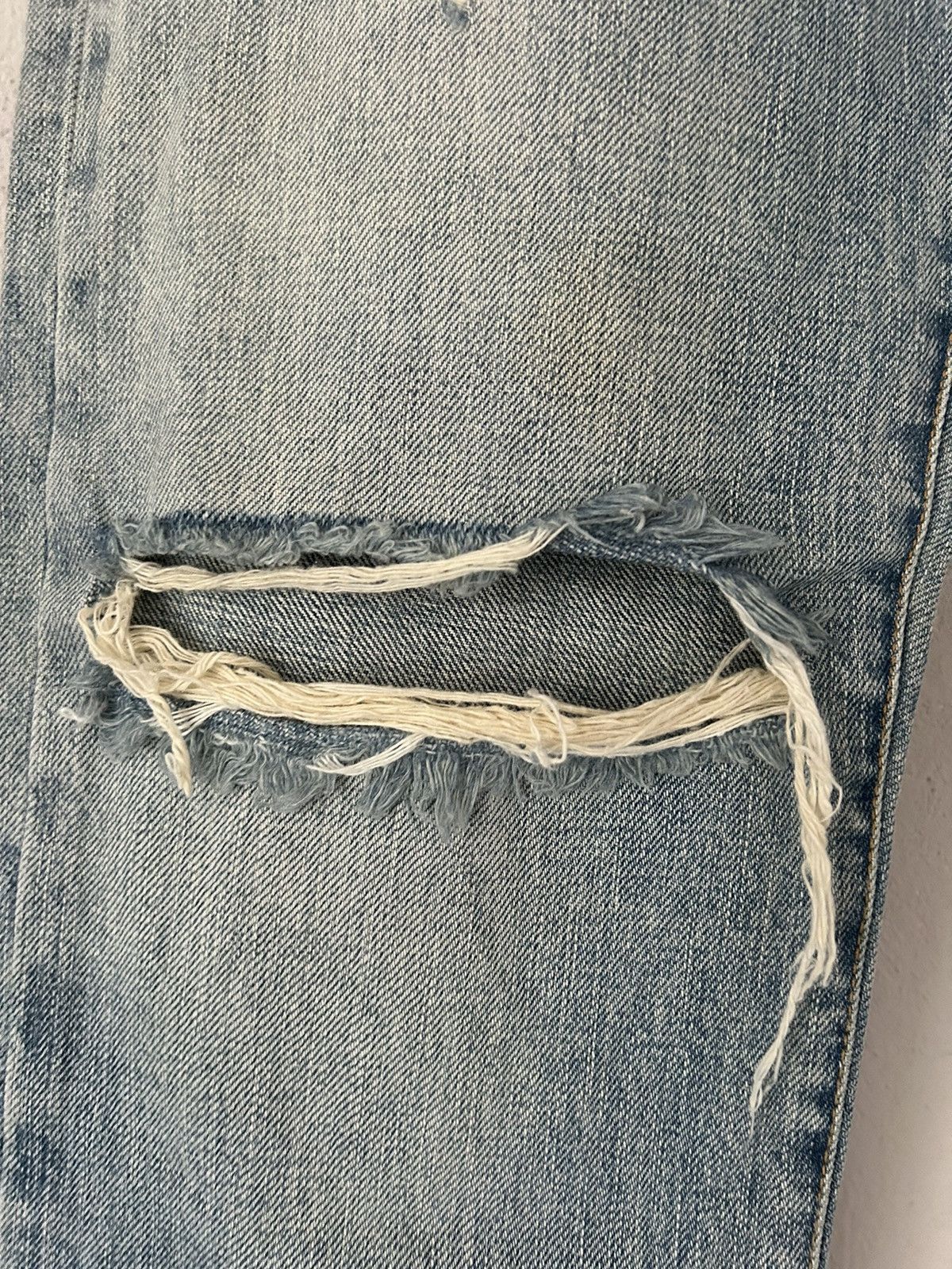 Saint Laurent Paris Blue Denim Distressed Jeans Size US 32 / EU 48 - 5 Thumbnail