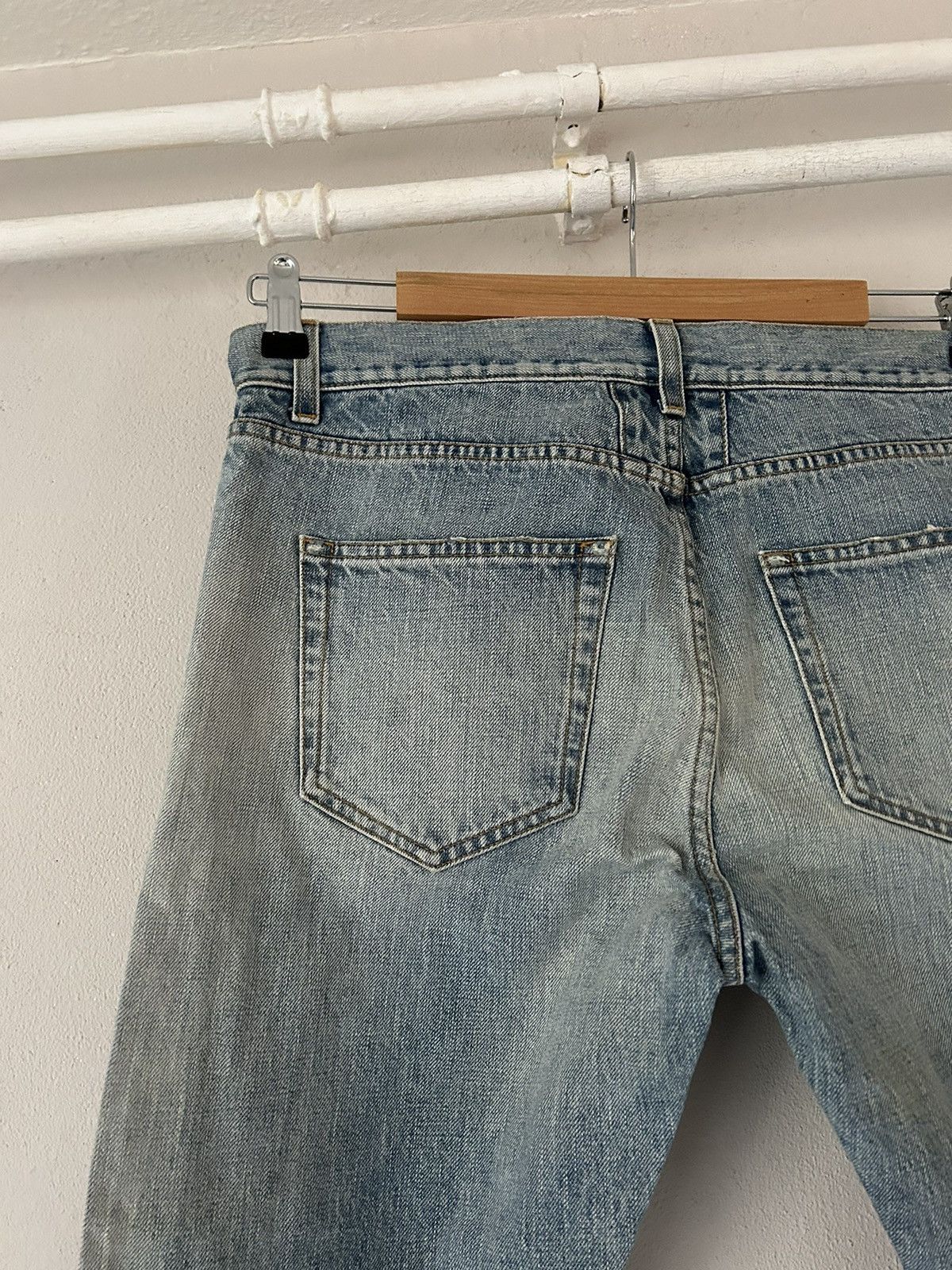 Saint Laurent Paris Blue Denim Distressed Jeans Size US 32 / EU 48 - 12 Thumbnail