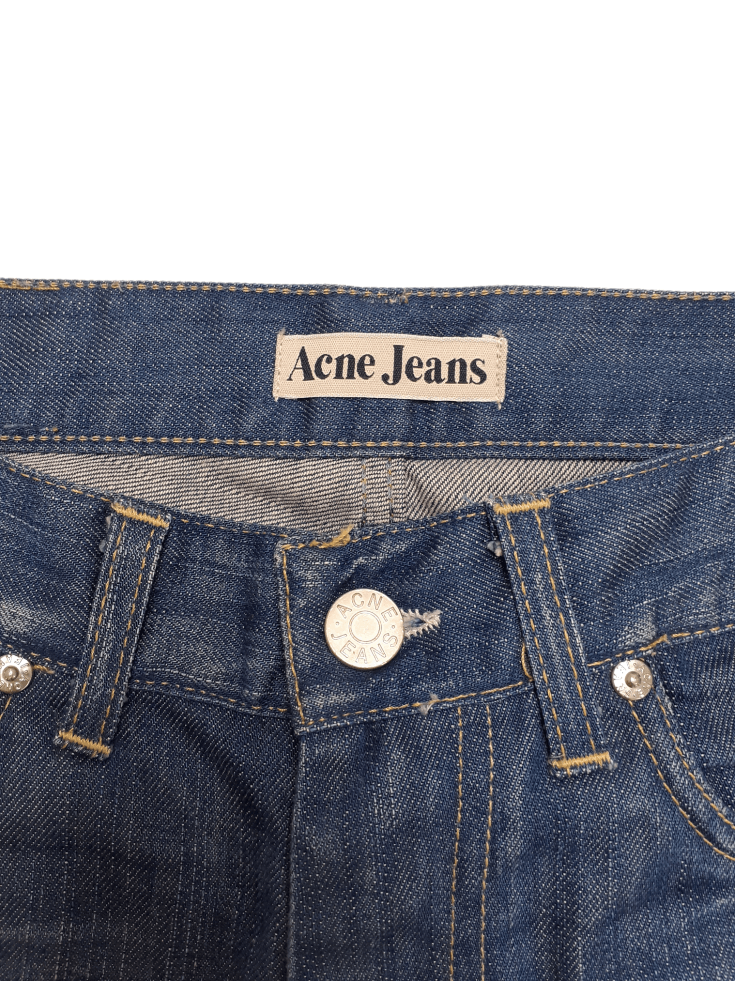 Acne Studios 💎 Acne Studios 29/32 "MIC MEDIUM DRY" Straight Blue Jeans Size US 29 - 4 Thumbnail